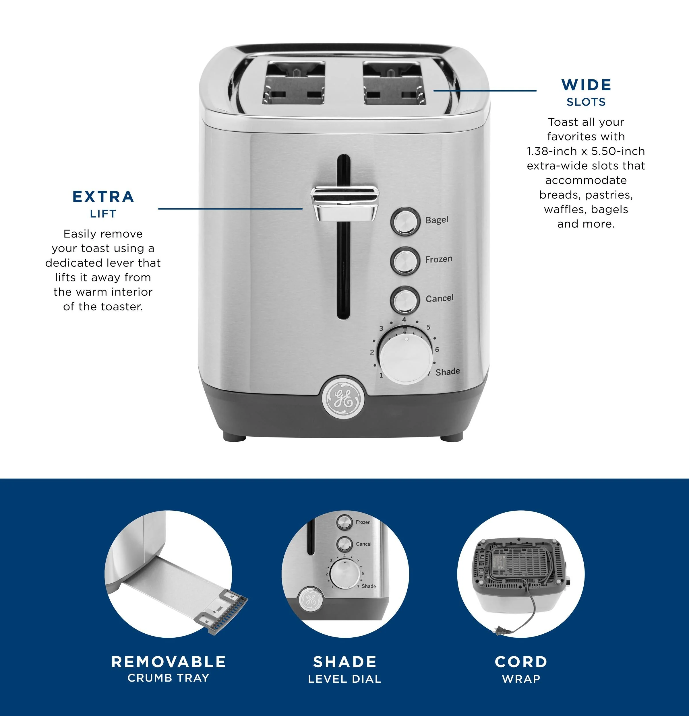 G9TMA2SSPSS GE 2-Slice Toaster - Image 19