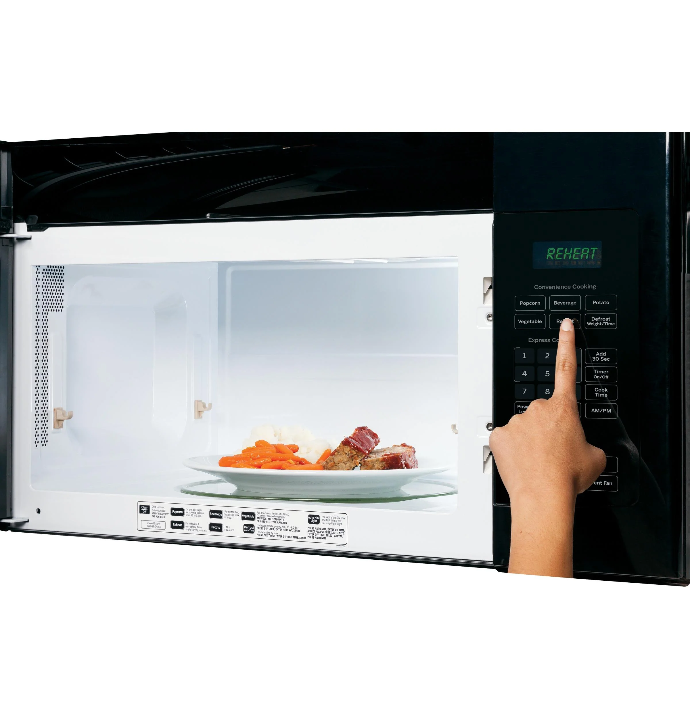 GCST09U1WSS GE® 0.9 Cu. Ft. Capacity Smart Countertop Microwave Oven with Scan-To-Cook Technology - Image 7