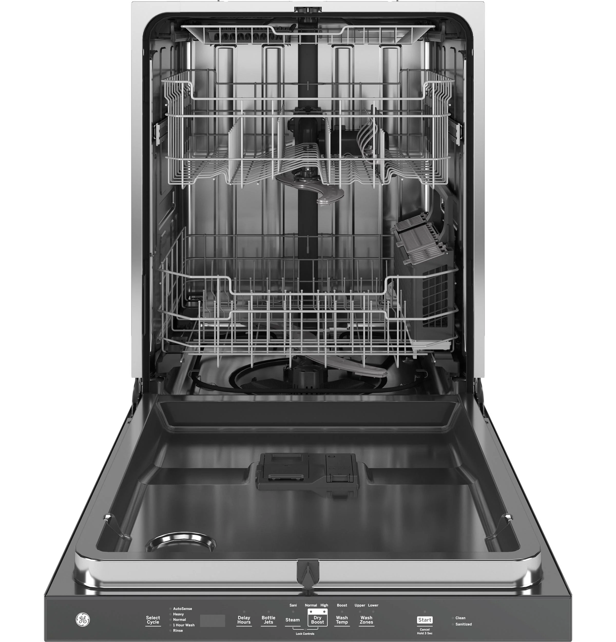 GDP670SGVWW GE® ENERGY STAR® Top Control with Stainless Steel Interior Dishwasher with Sanitize Cycle - Image 3