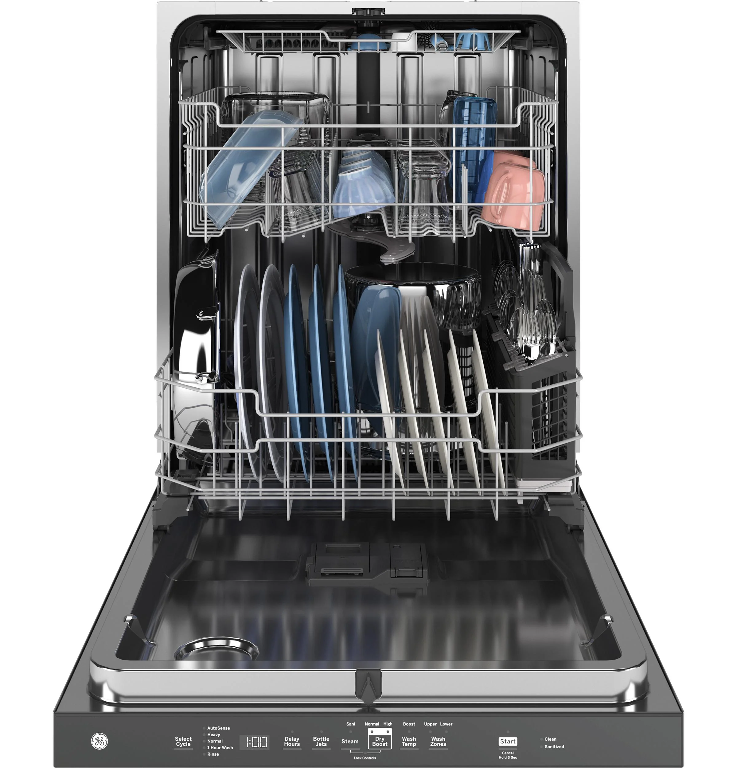 GDP670SMVES GE® ENERGY STAR® Fingerprint Resistant Top Control with Stainless Steel Interior Dishwasher with Sanitize Cycle - Image 3