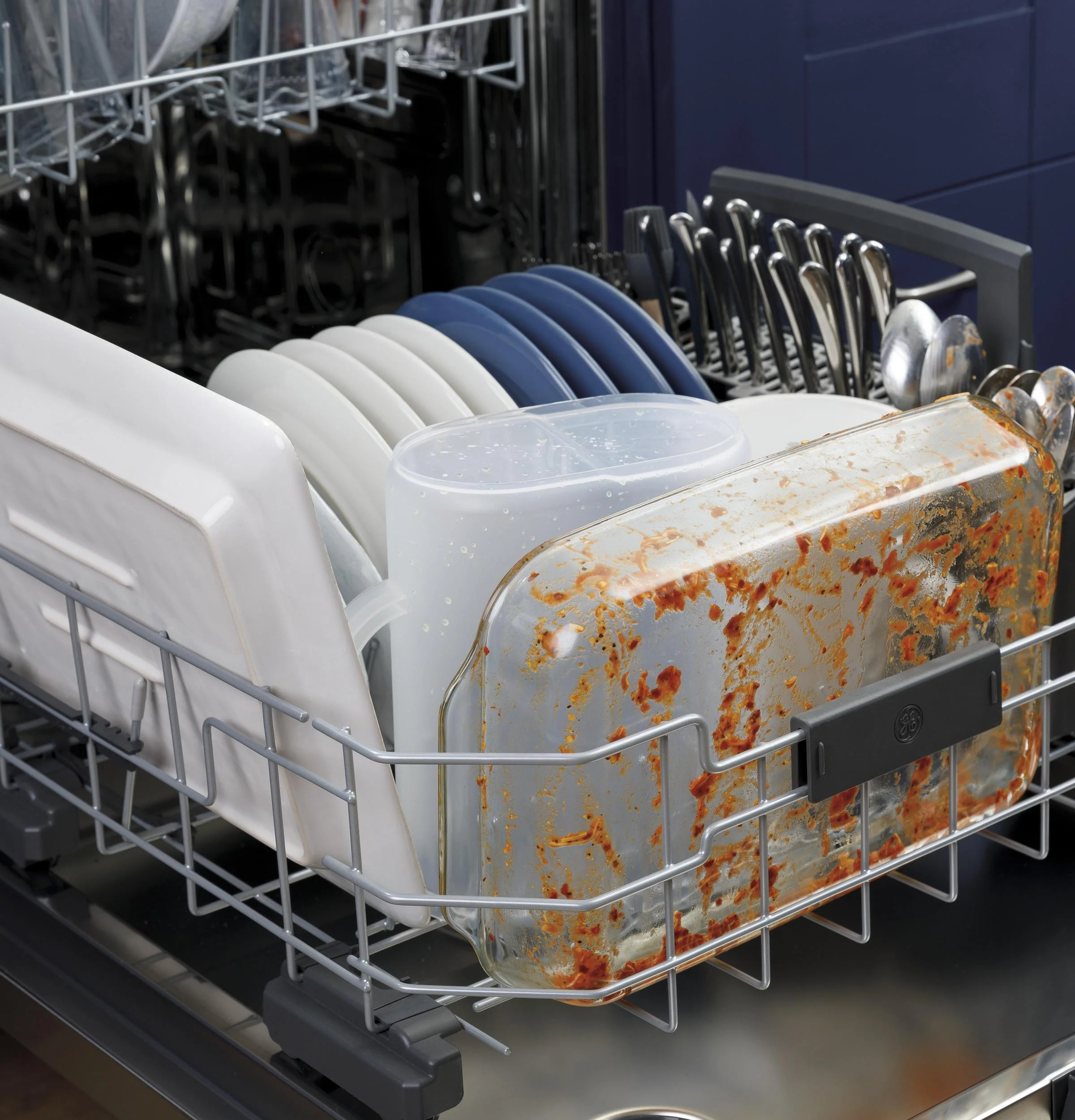 GE® Fingerprint Resistant Top Control with Stainless Steel Interior Dishwasher with Sanitize Cycle & Dry Boost with Fan Assist - Image 14
