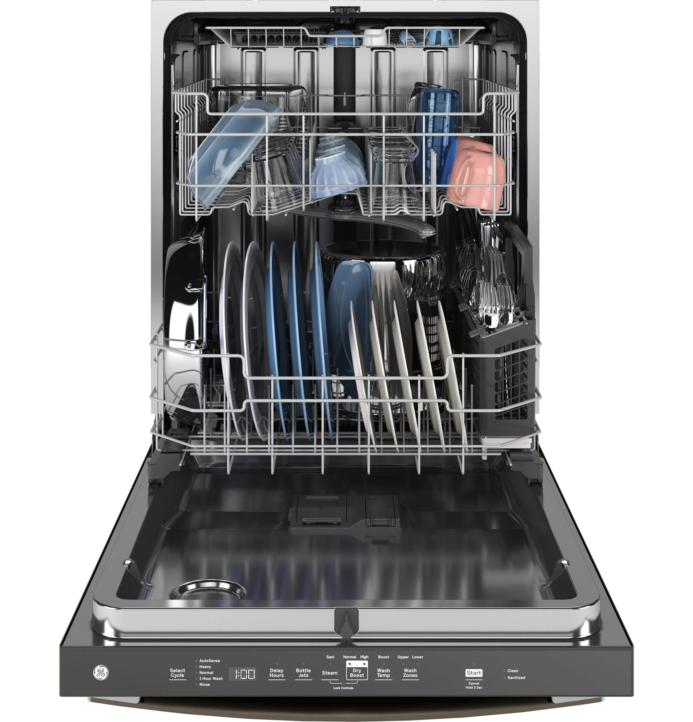 GDT670SMVES GE® ENERGY STAR® Top Control with Stainless Steel Interior Dishwasher with Sanitize Cycle - Image 3