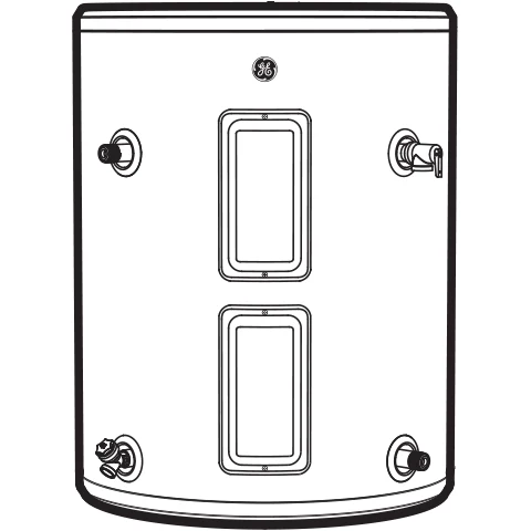 GE30L08BSM GE® 26 Gallon Side Port Lowboy Electric Water Heater - Image 8