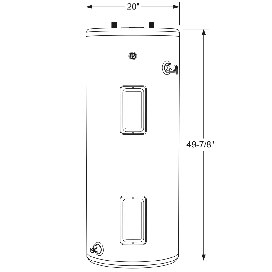 GE30T08BAM GE® 30 Gallon Tall Electric Water Heater - Image 15