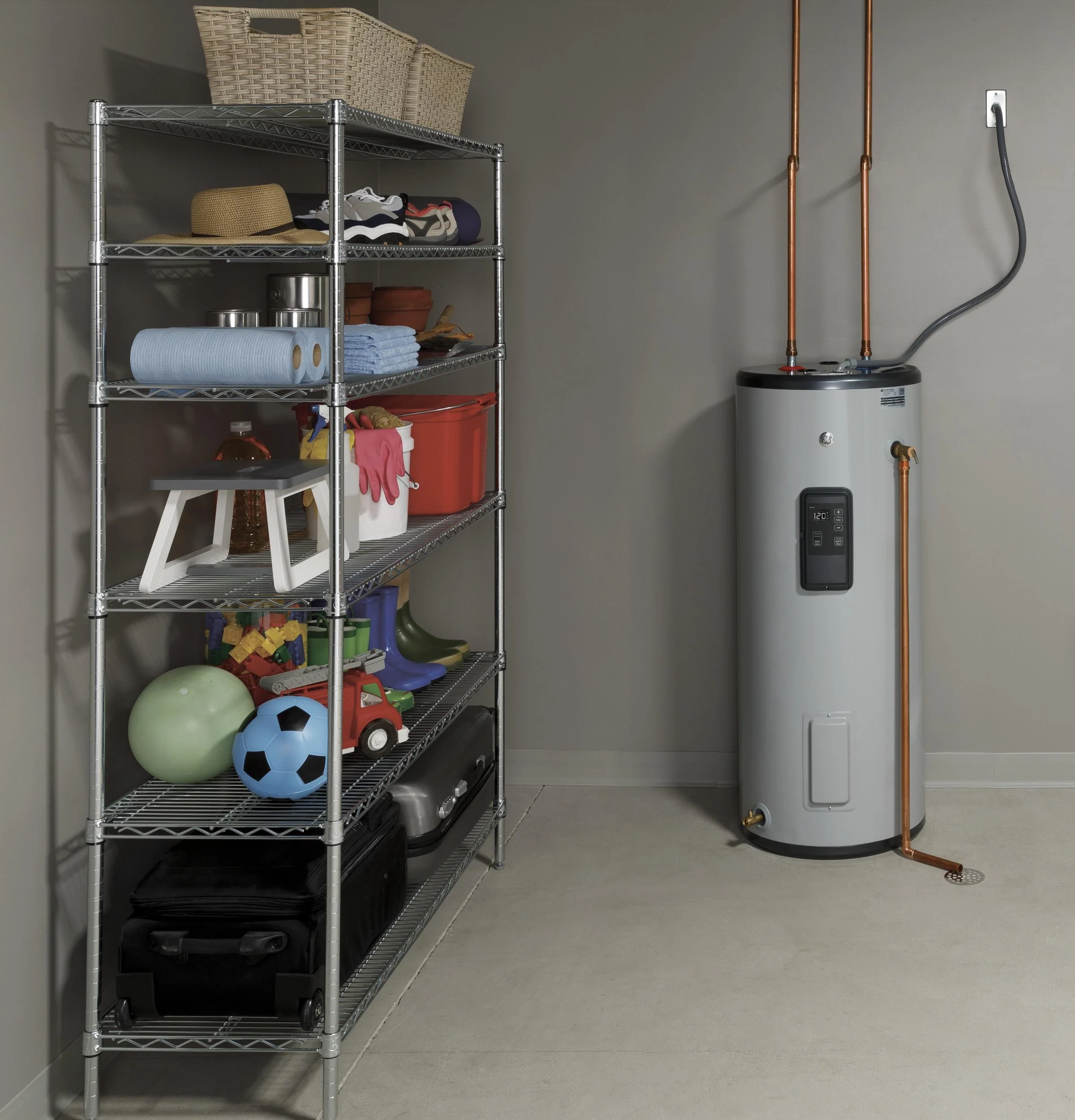 GE30T10BLM GE® Smart 30 Gallon Tall Electric Water Heater - Image 3