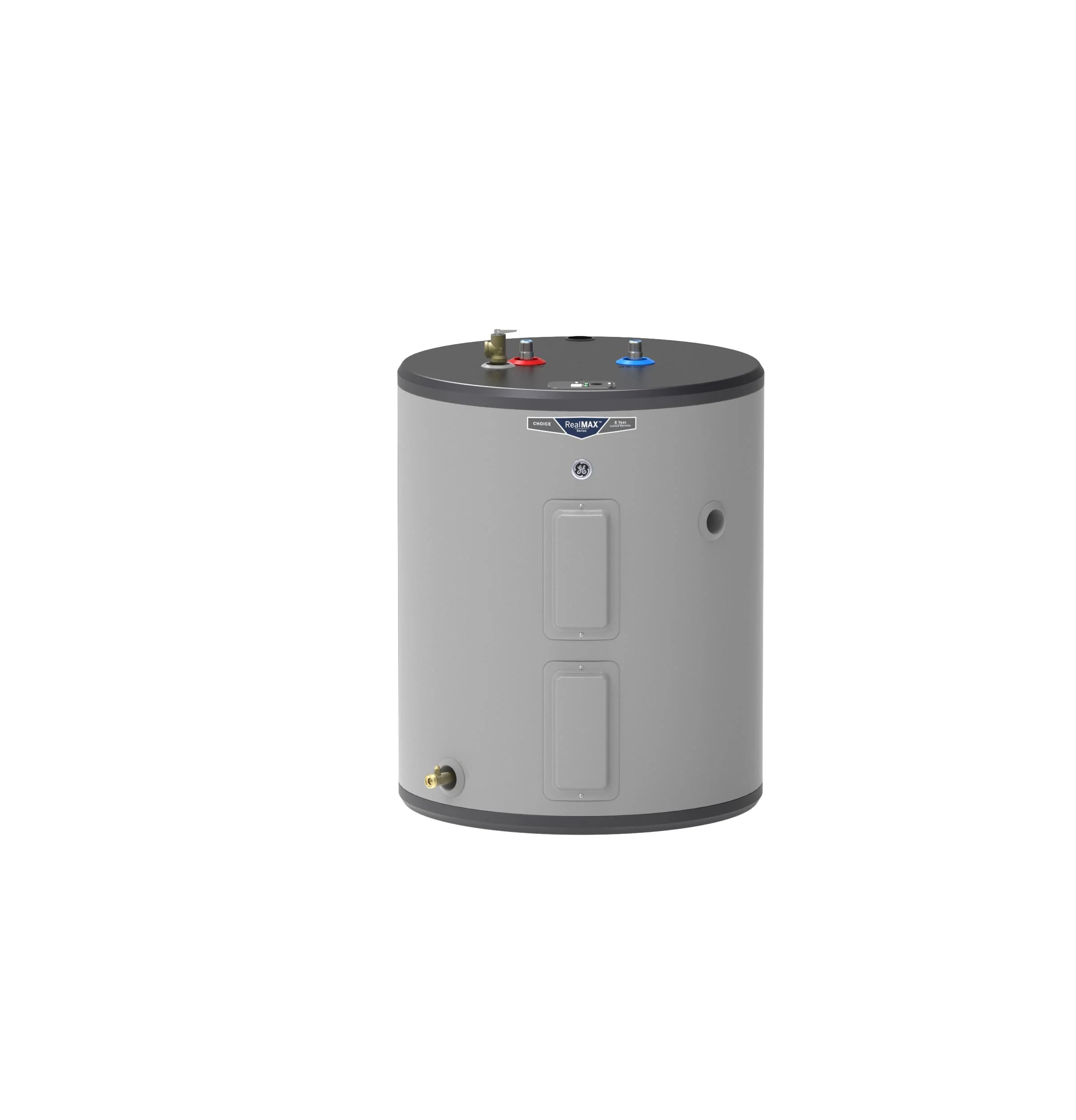 GE40L08BTY GE® 36 Gallon Top Port Lowboy Top T&P Electric Water Heater
