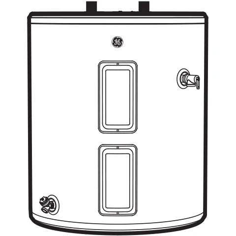 GE40L08DAT GE® 36 Gallon Top Port Lowboy 4500W Electric Water Heater - Image 10