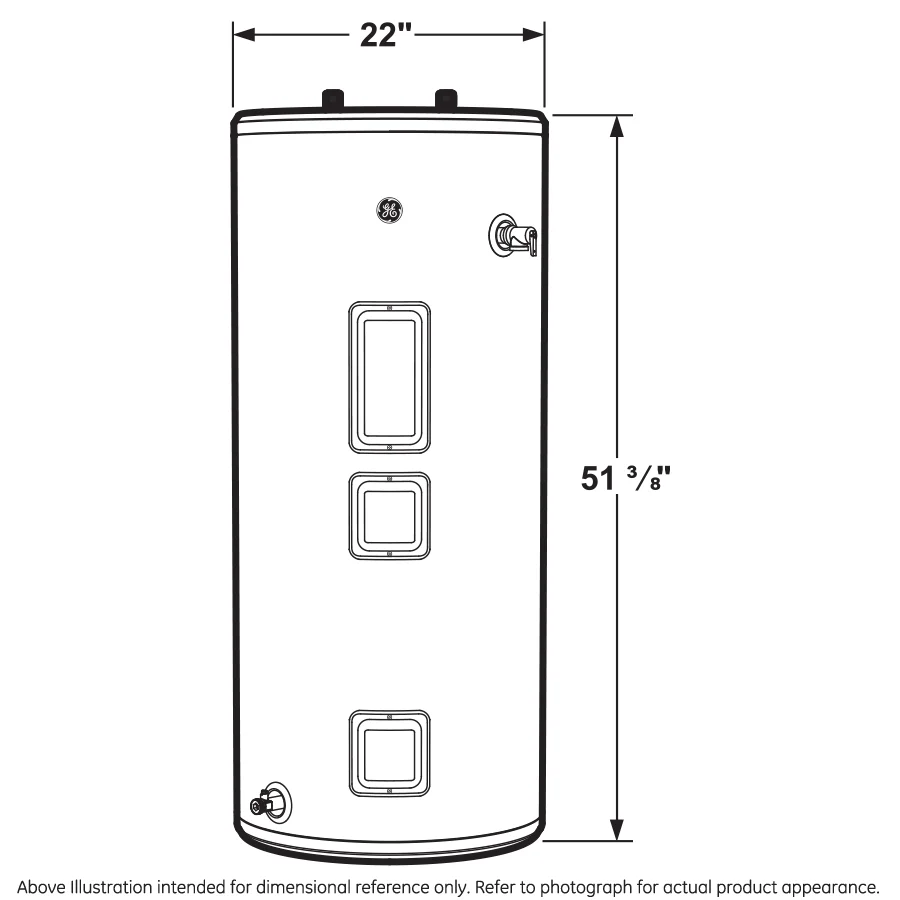 GE40S08DAT GE® 40 Gallon Short 4500W Electric Water Heater - Image 13