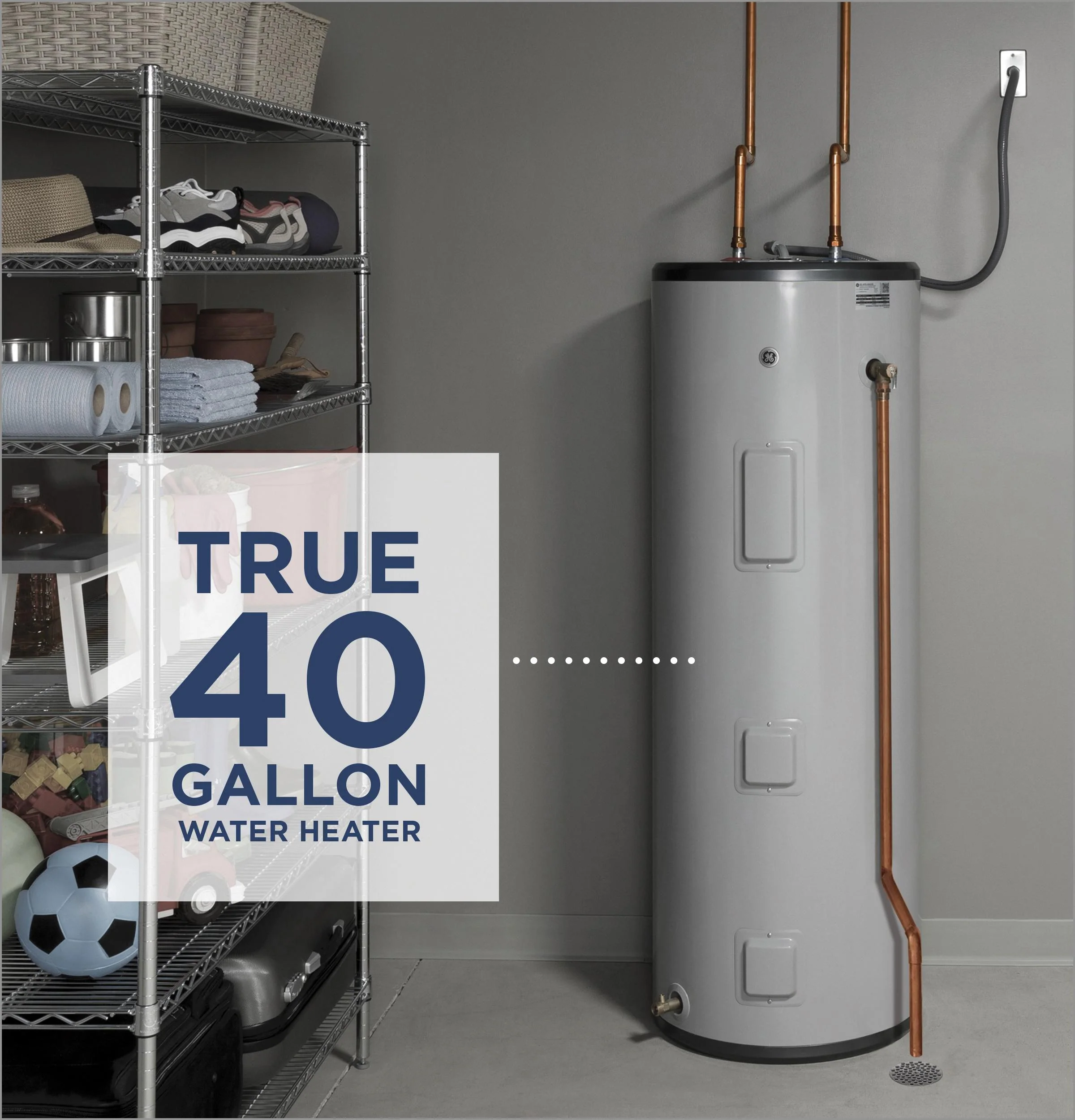 GE40T10BAM GE® 40 Gallon Tall Electric Water Heater - Image 6