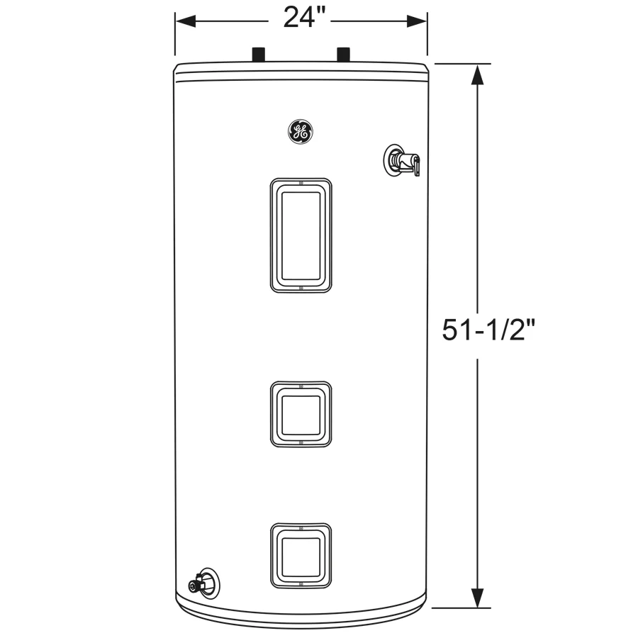 GE50S10BAM GE® 50 Gallon Short Electric Water Heater - Image 9