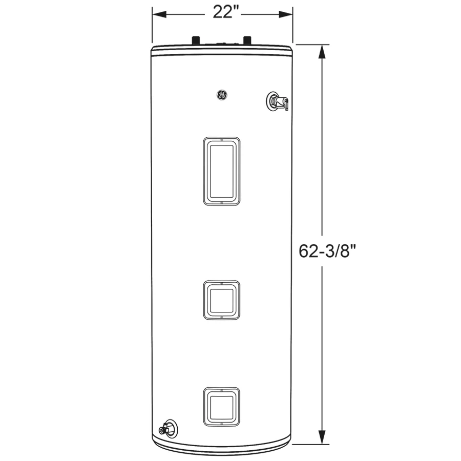 GE50T08BAM GE® 50 Gallon Tall Electric Water Heater - Image 15