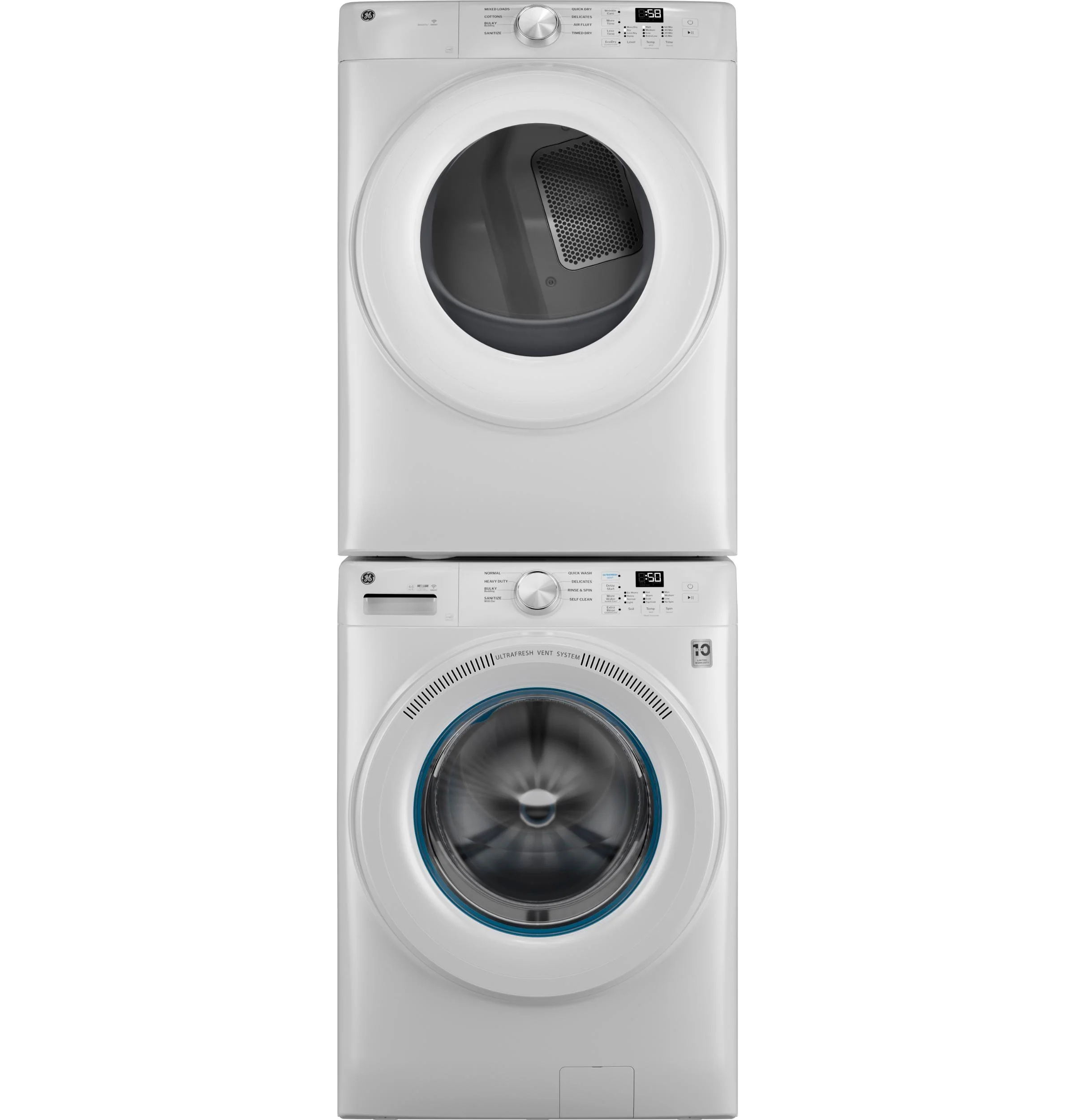 GFD35ESSYWW GE® ENERGY STAR® 7.8 cu. ft. Capacity Smart Front Load Electric Dryer - Image 6