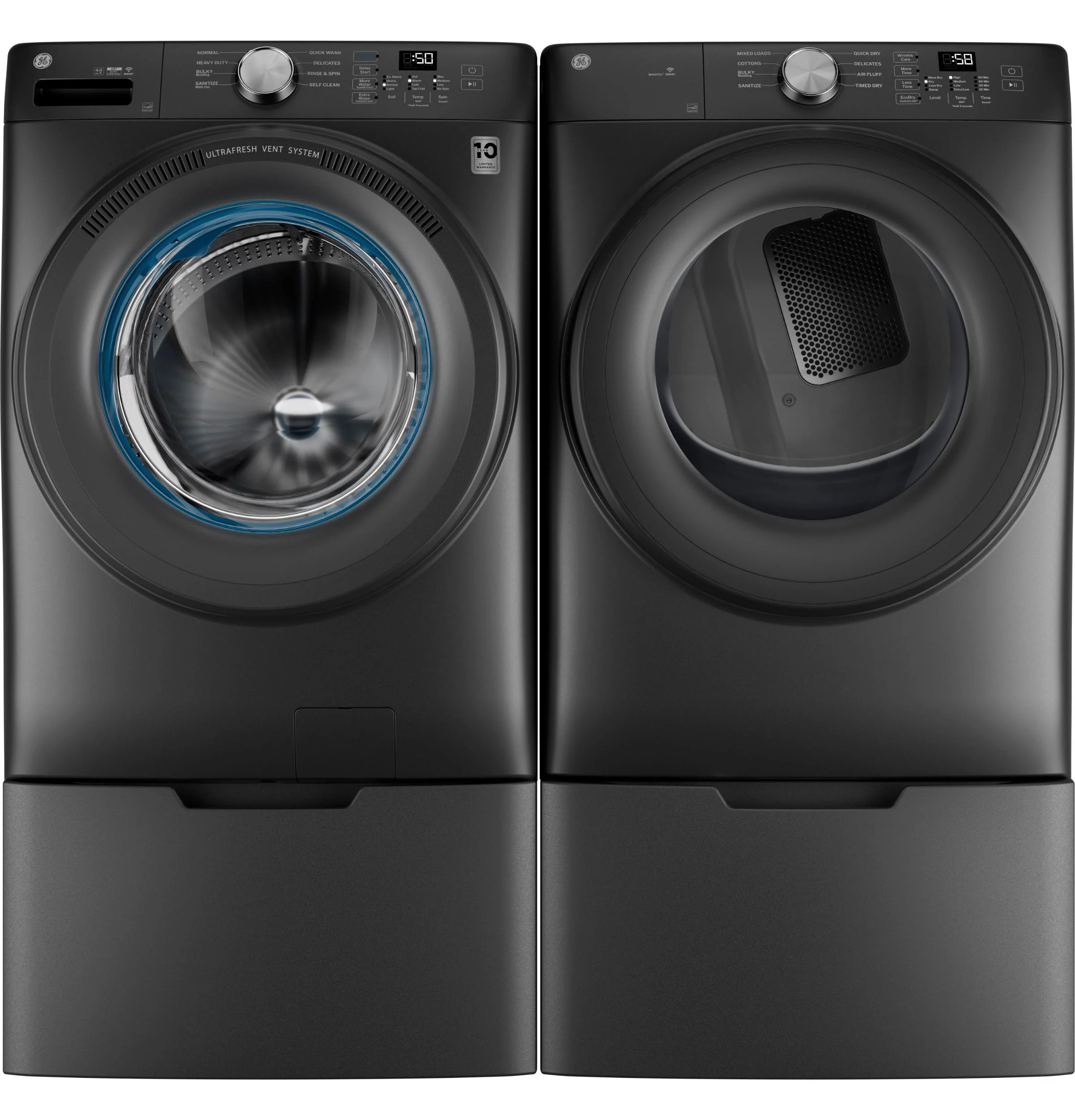 GFD35GSPYDS GE® ENERGY STAR® 7.8 cu. ft. Capacity Smart Front Load Gas Dryer - Image 5