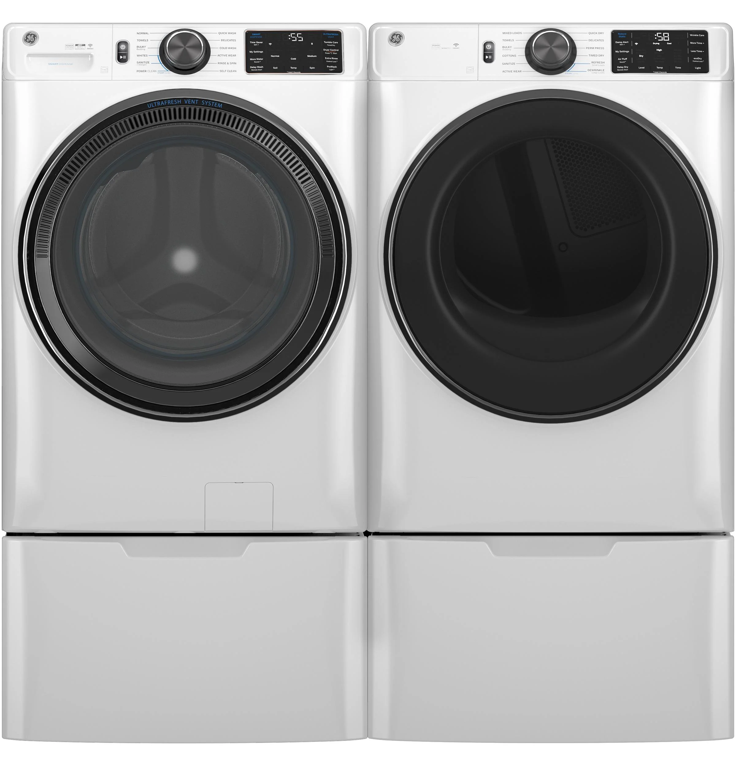 GFW655SSVWW GE® ENERGY STAR® 5.0 cu. ft. Capacity Smart Front Load Steam Washer with SmartDispense™ UltraFresh Vent System with OdorBlock™ and Steam - Image 7