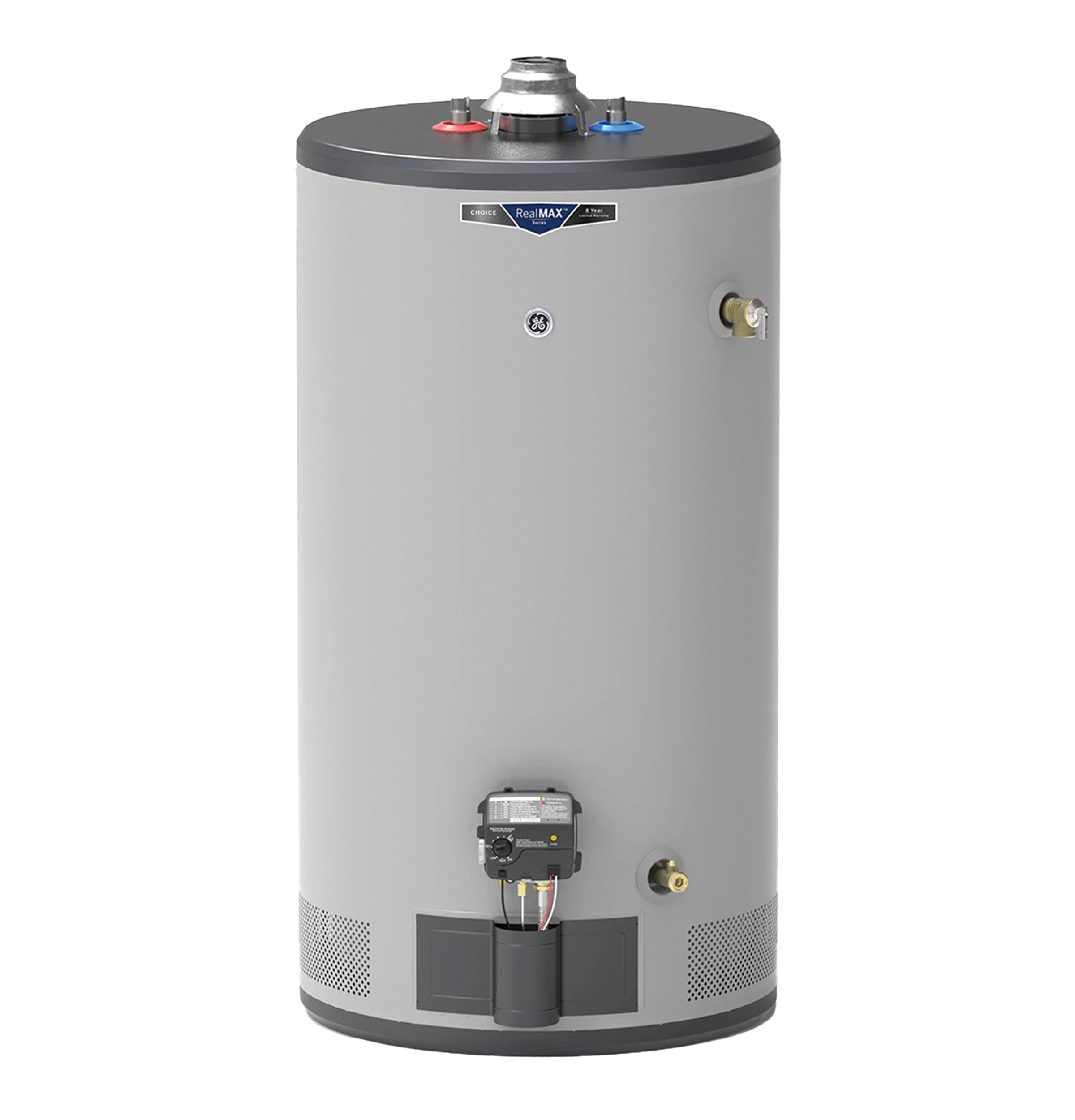 GG50S08BXR GE RealMAX Choice 50-Gallon Short Natural Gas Atmospheric Water Heater