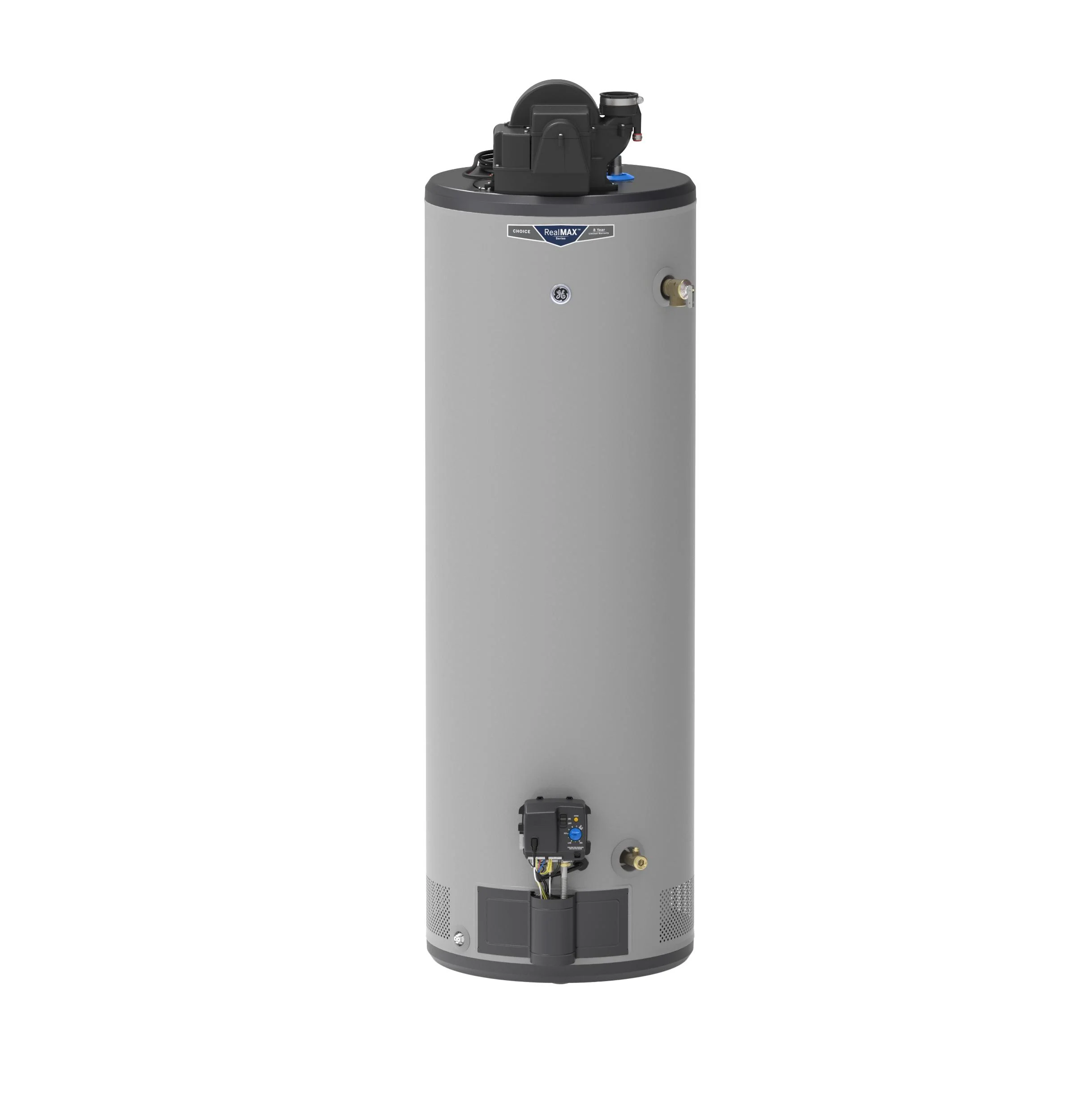 GP40T08AYV GE RealMAX Choice 40-Gallon Tall Liquid Propane Power Vent Water Heater