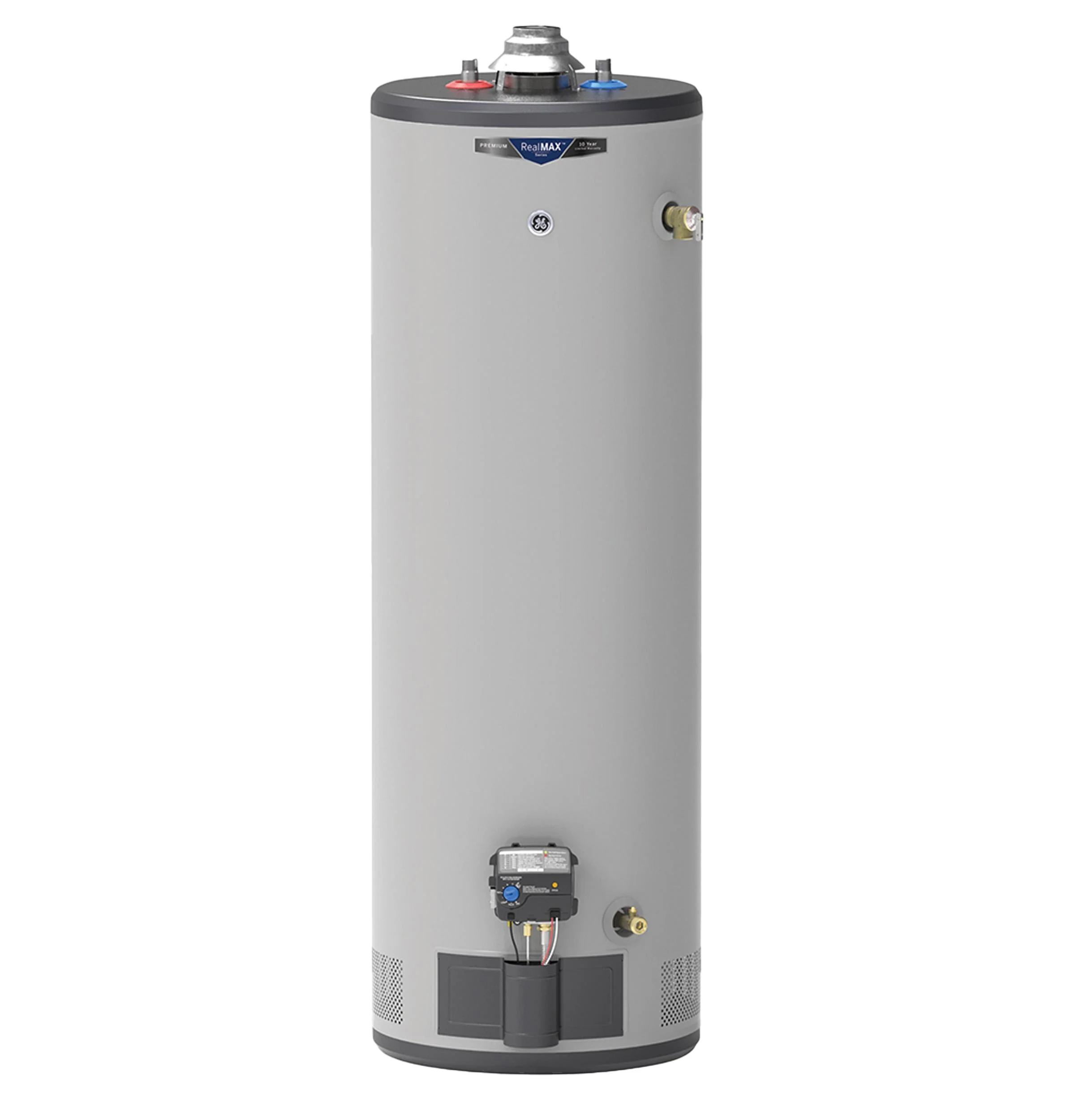 GP40T10BXR GE RealMAX Premium 40-Gallon Tall Liquid Propane Atmospheric Water Heater