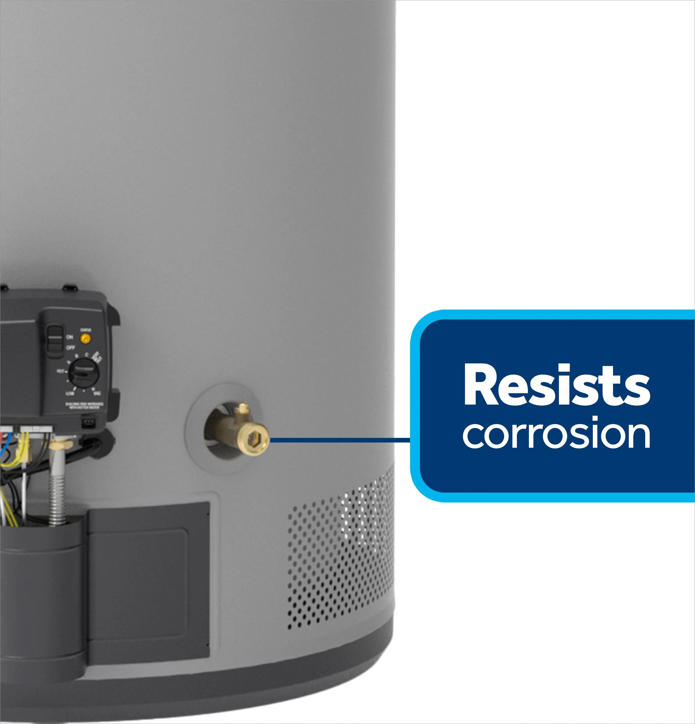 GP50T08AYV GE RealMAX Choice 50-Gallon Tall Liquid Propane Power Vent Water Heater - Image 6
