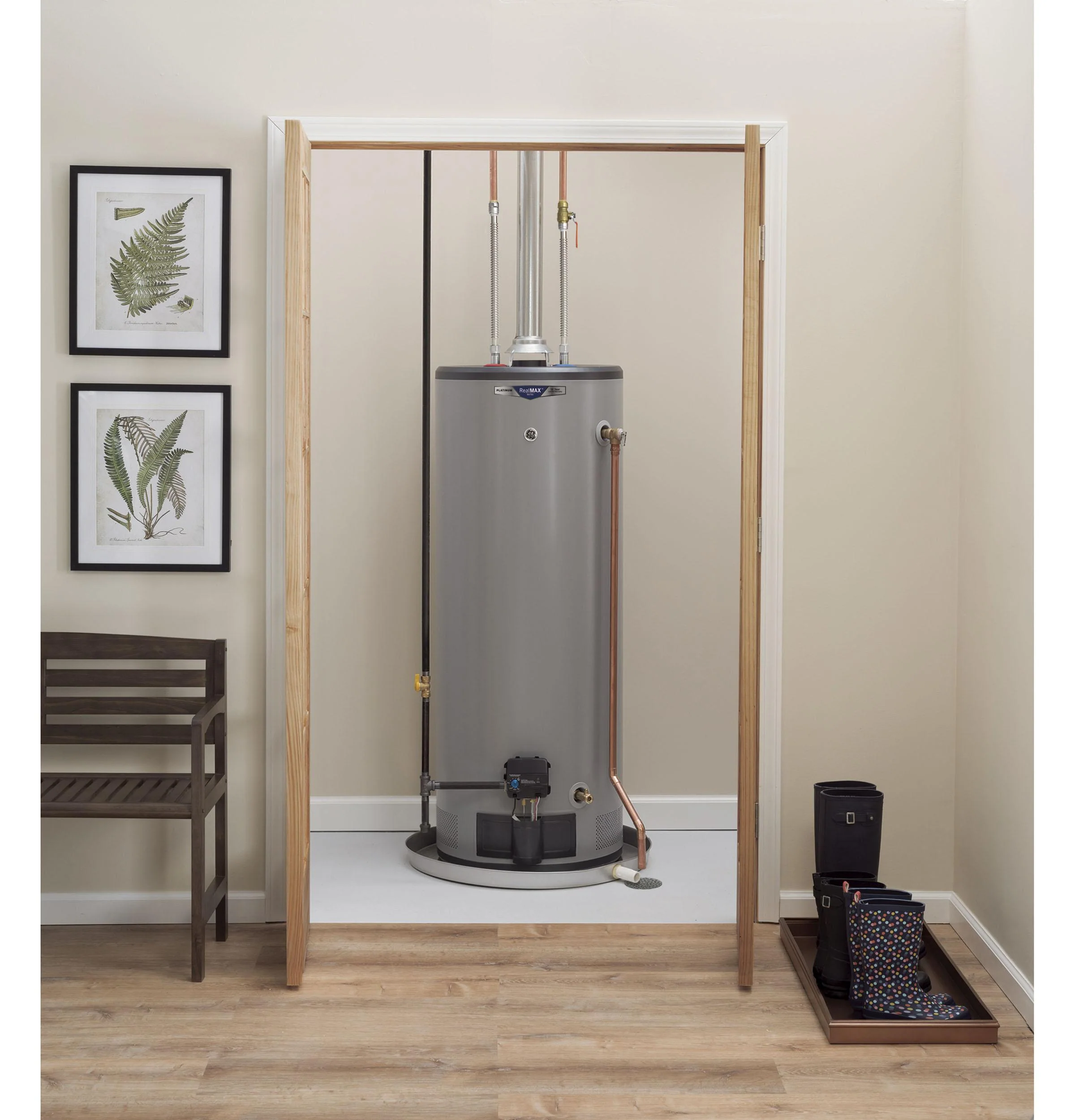 GP50T10BXR GE RealMAX Premium 50-Gallon Tall Liquid Propane Atmospheric Water Heater - Image 2