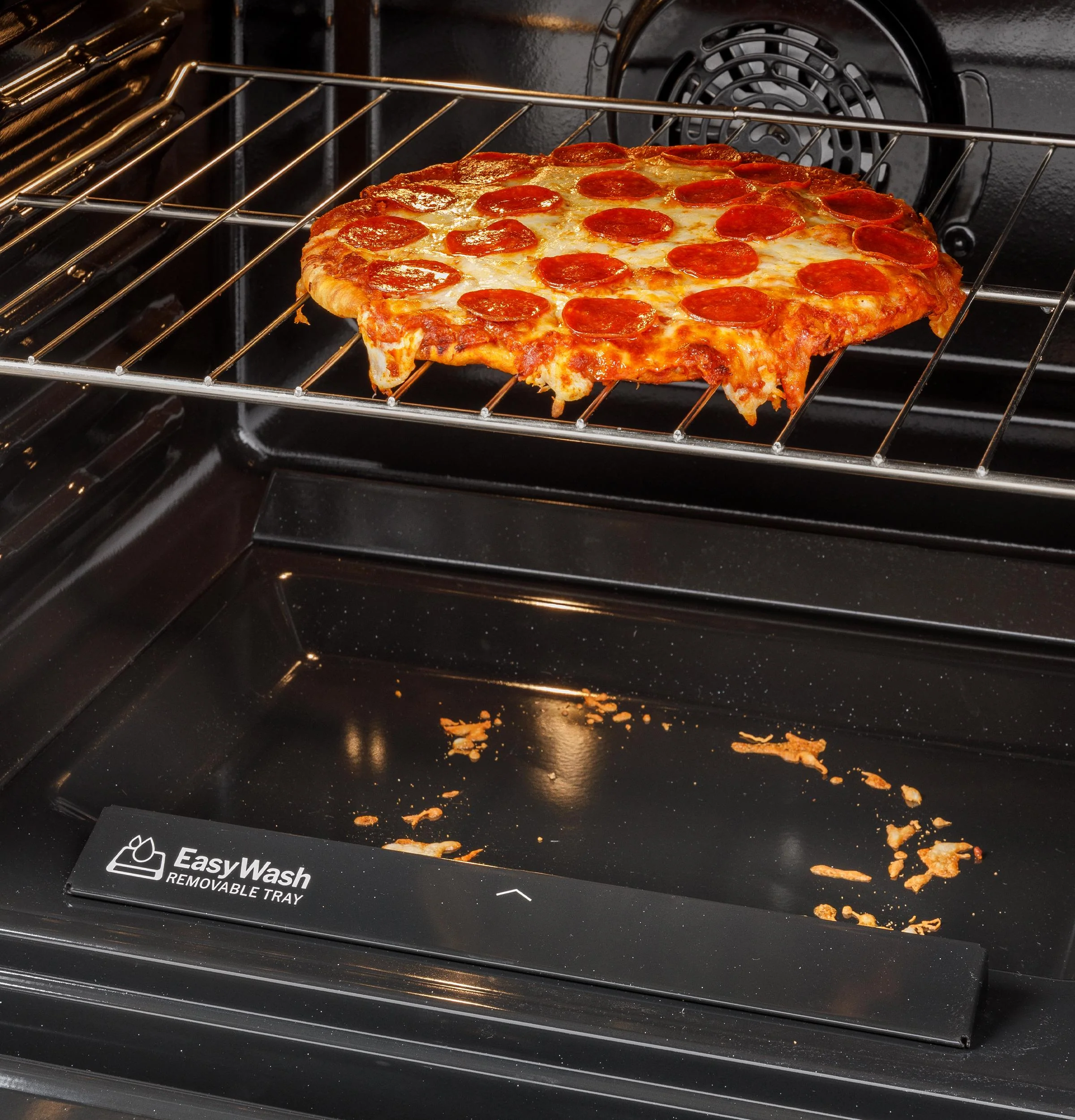 GRF600AVWW GE® ENERGY STAR® 30" Free-Standing Electric Convection Range with No Preheat Air Fry and EasyWash™ Oven Tray - Image 9