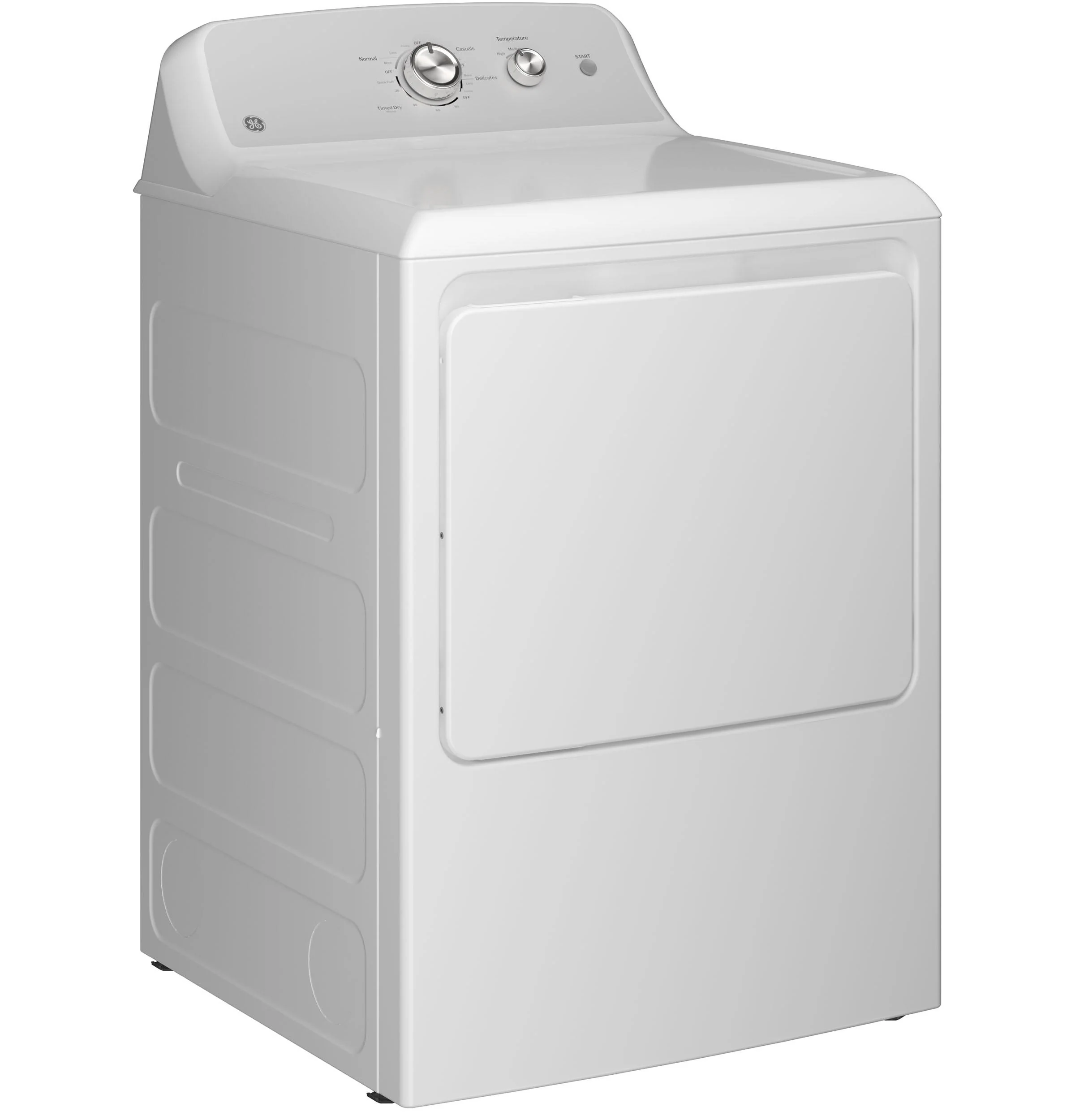 GTD38GASWWS GE® 7.2 cu. ft. Capacity Gas Dryer with Up To 120 ft. Venting and Reversible Door - Image 4