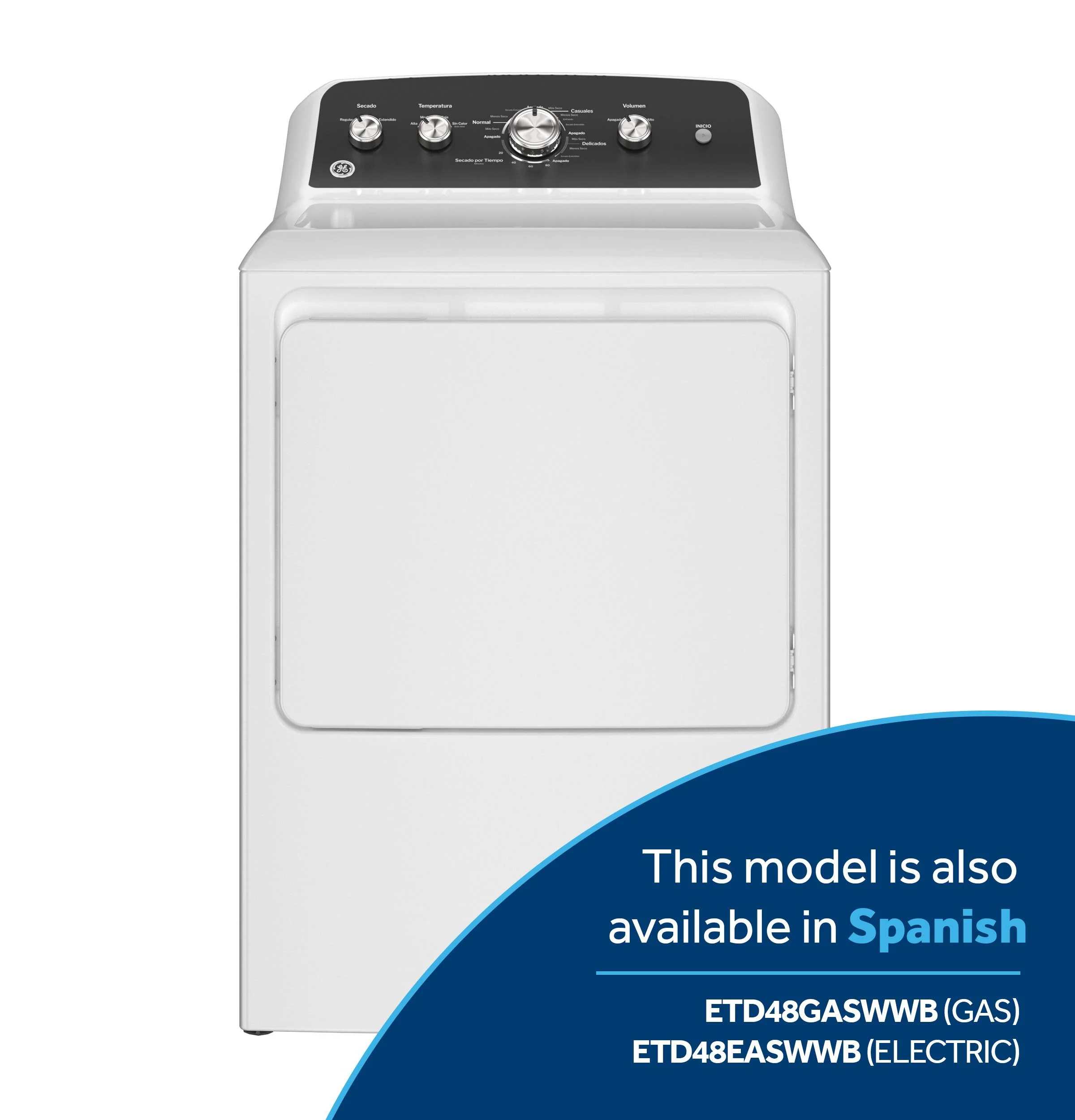 GTD48GASWWB GE® 7.2 cu. ft. Capacity Gas Dryer with Up To 120 ft. Venting and Extended Tumble - Image 16