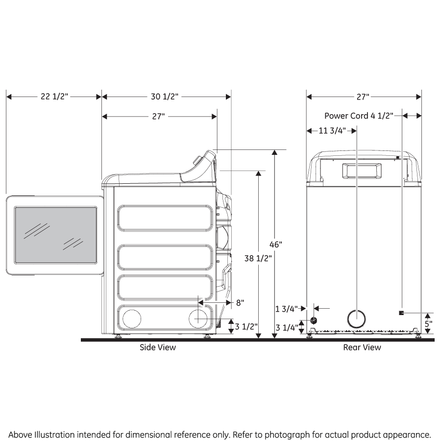 GTD58GBSVWS GE® 7.4 cu. ft. Capacity Gas Dryer with Up To 120 ft. Venting and Sensor Dry - Image 26