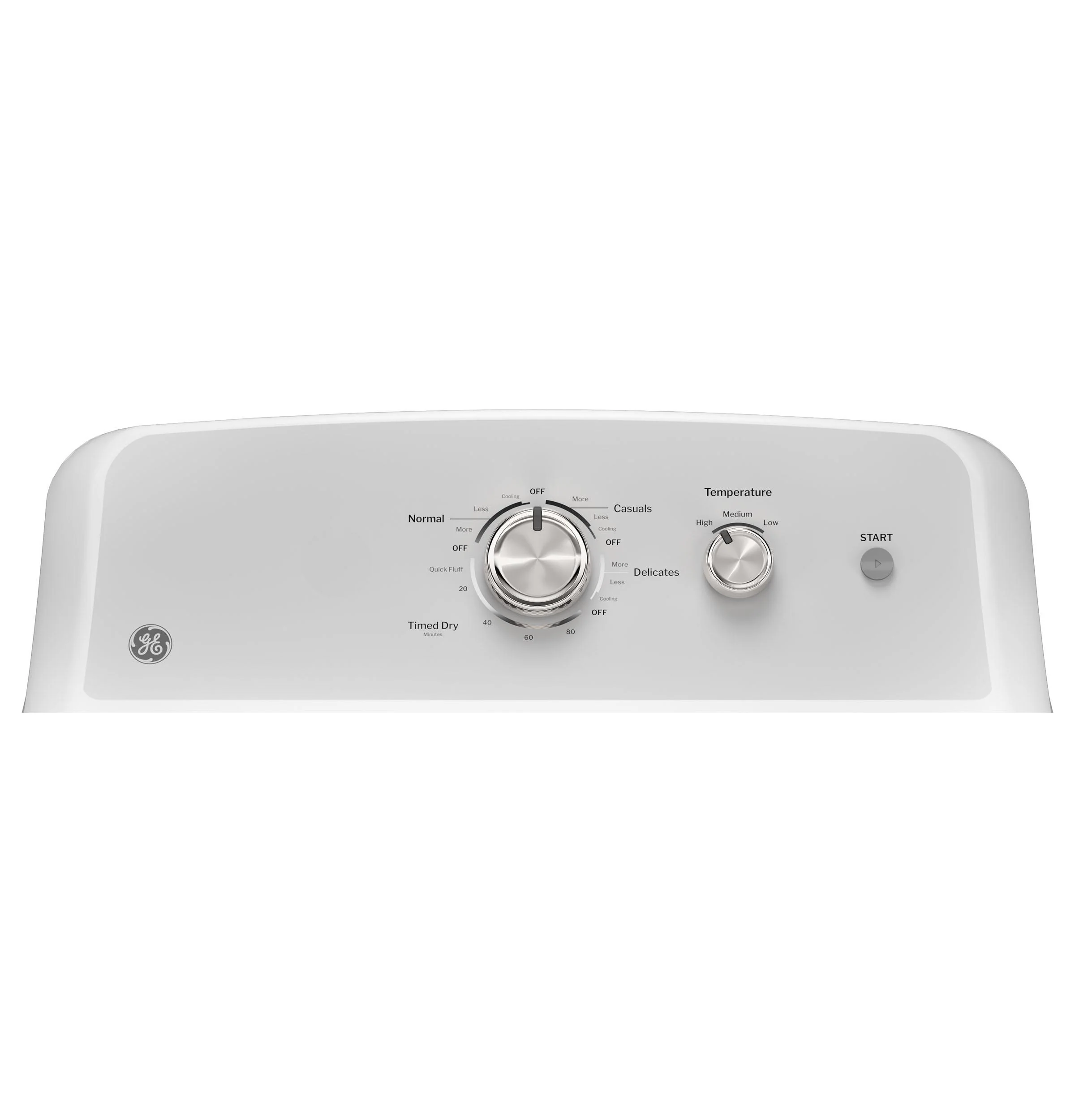 GTX38EASWWS GE® 6.2 cu. ft. Capacity Electric Dryer with Up To 120 ft. Venting and Shallow Depth - Image 2