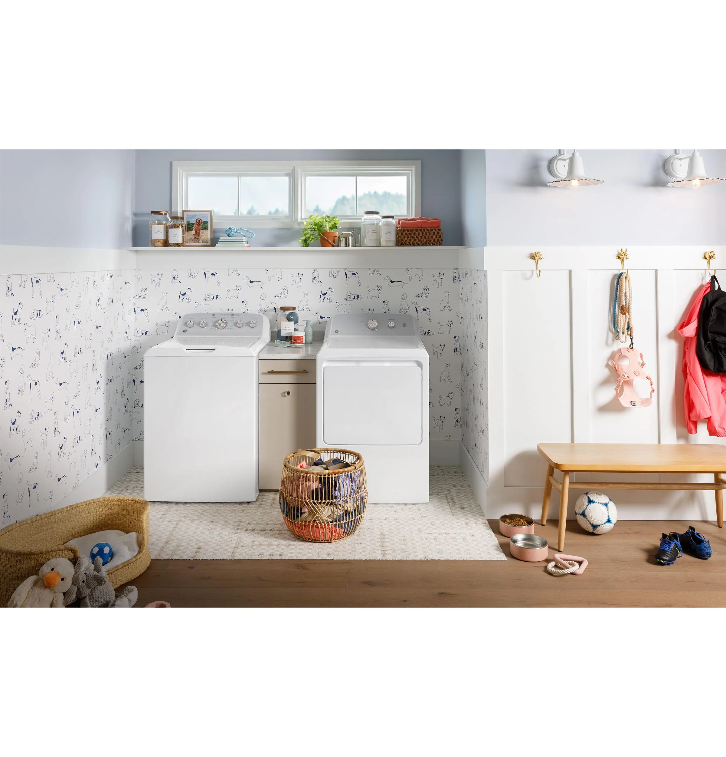 GTX38GASWWS GE® 6.2 cu. ft. Capacity Gas Dryer with Up To 120 ft. Venting and Shallow Depth - Image 9