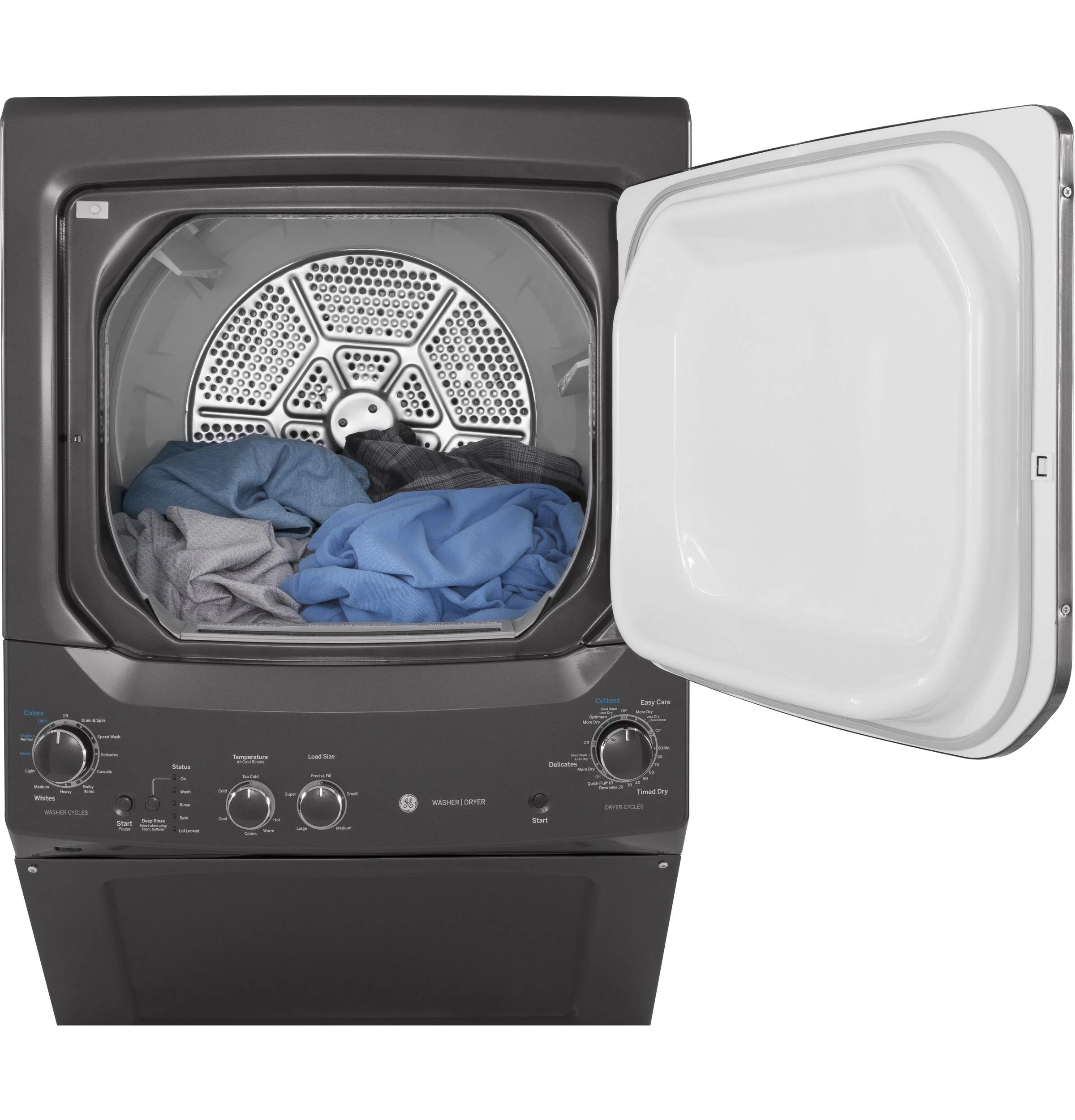 GUD27GSPMDG GE Unitized Spacemaker® 3.8 cu. ft. Capacity Washer with Stainless Steel Basket and 5.9 cu. ft. Capacity Gas Dryer - Image 13