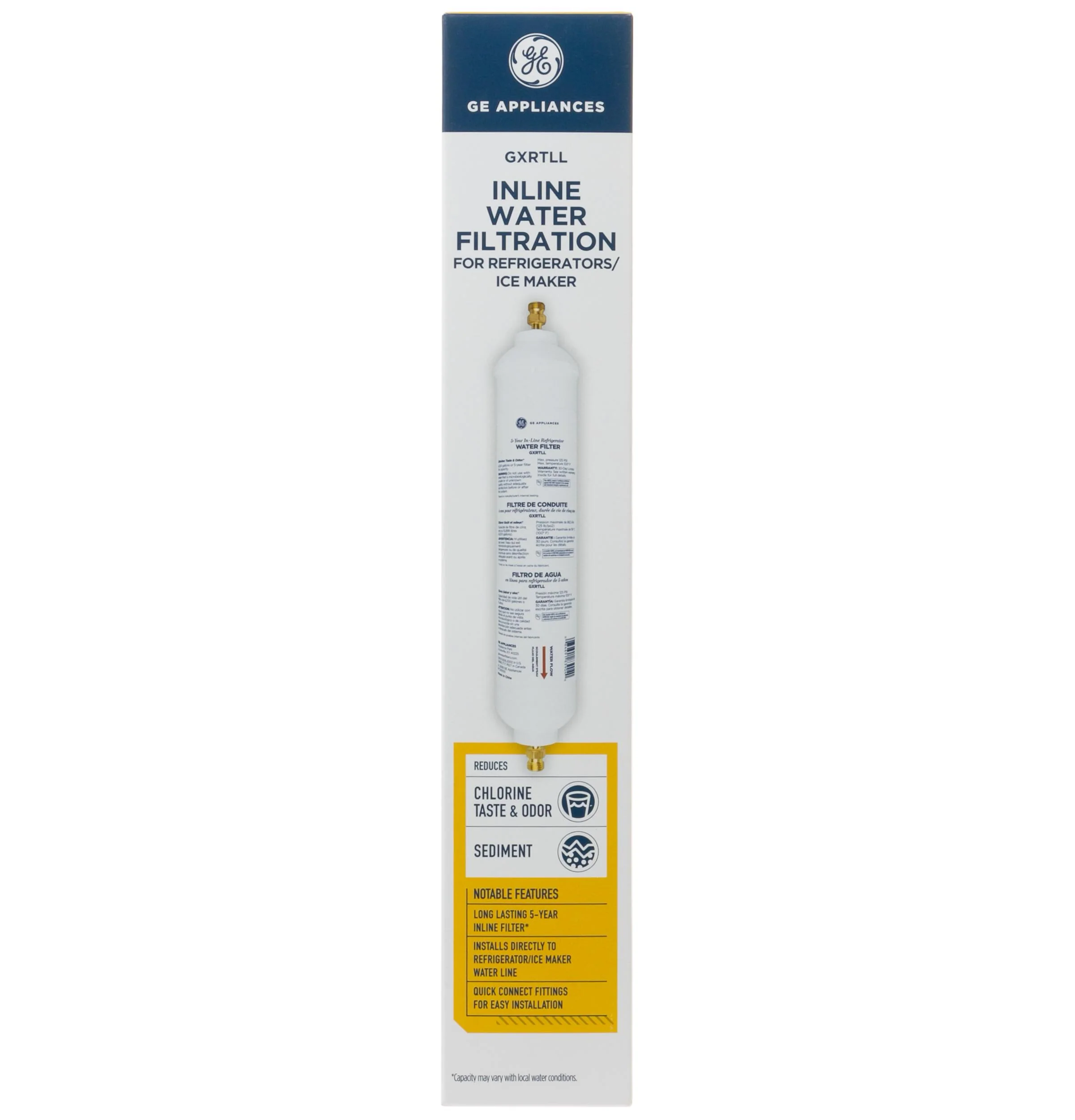 Ge Appliances GXRTLL 5-YEAR IN-LINE WATER FILTRATION SYSTEM FOR REFRIGERATORS OR ICEMAKERS - Image 4