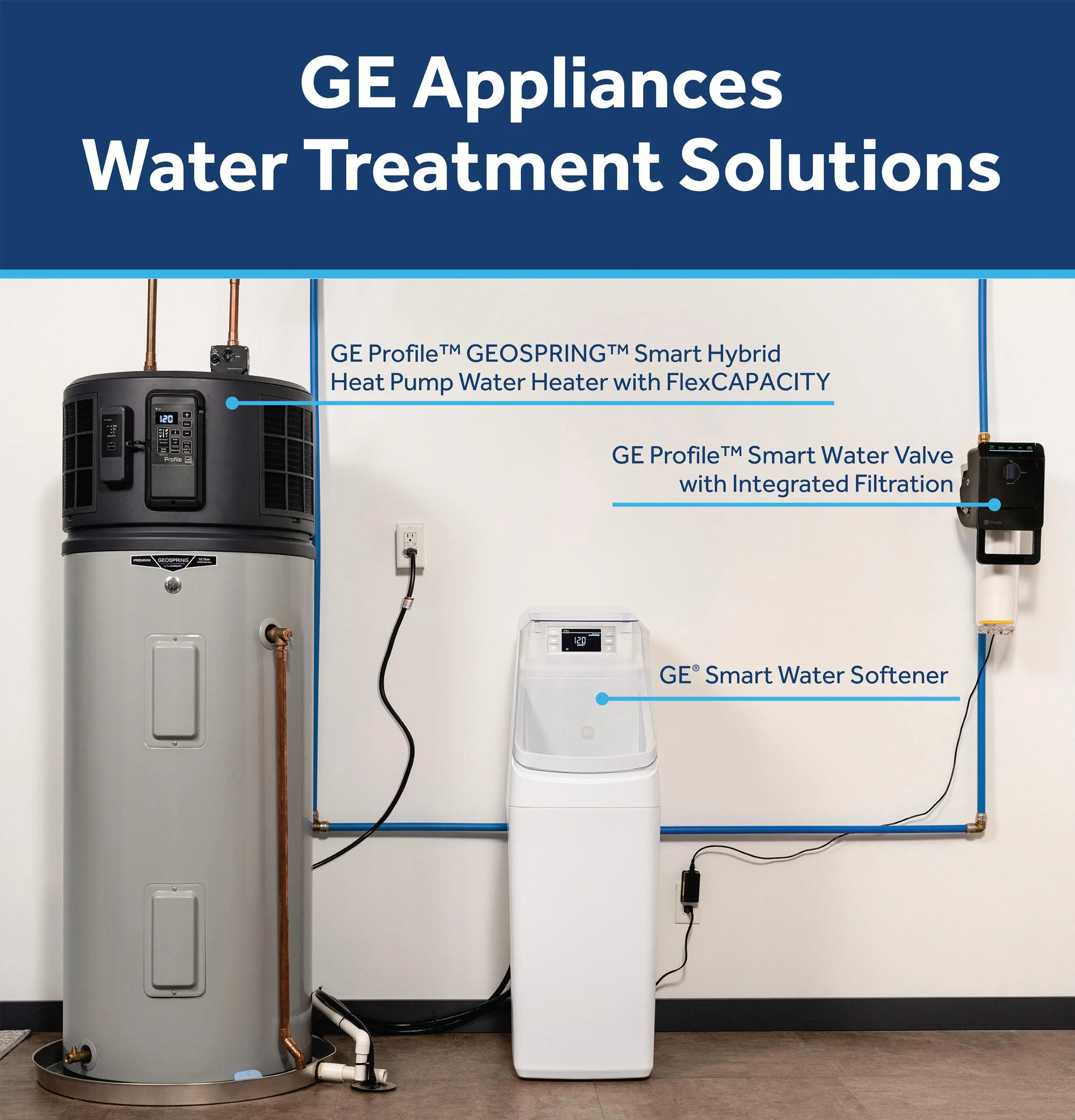 GXSH35W GE® Smart Water Softener 35,000 Grain Capacity - Image 17