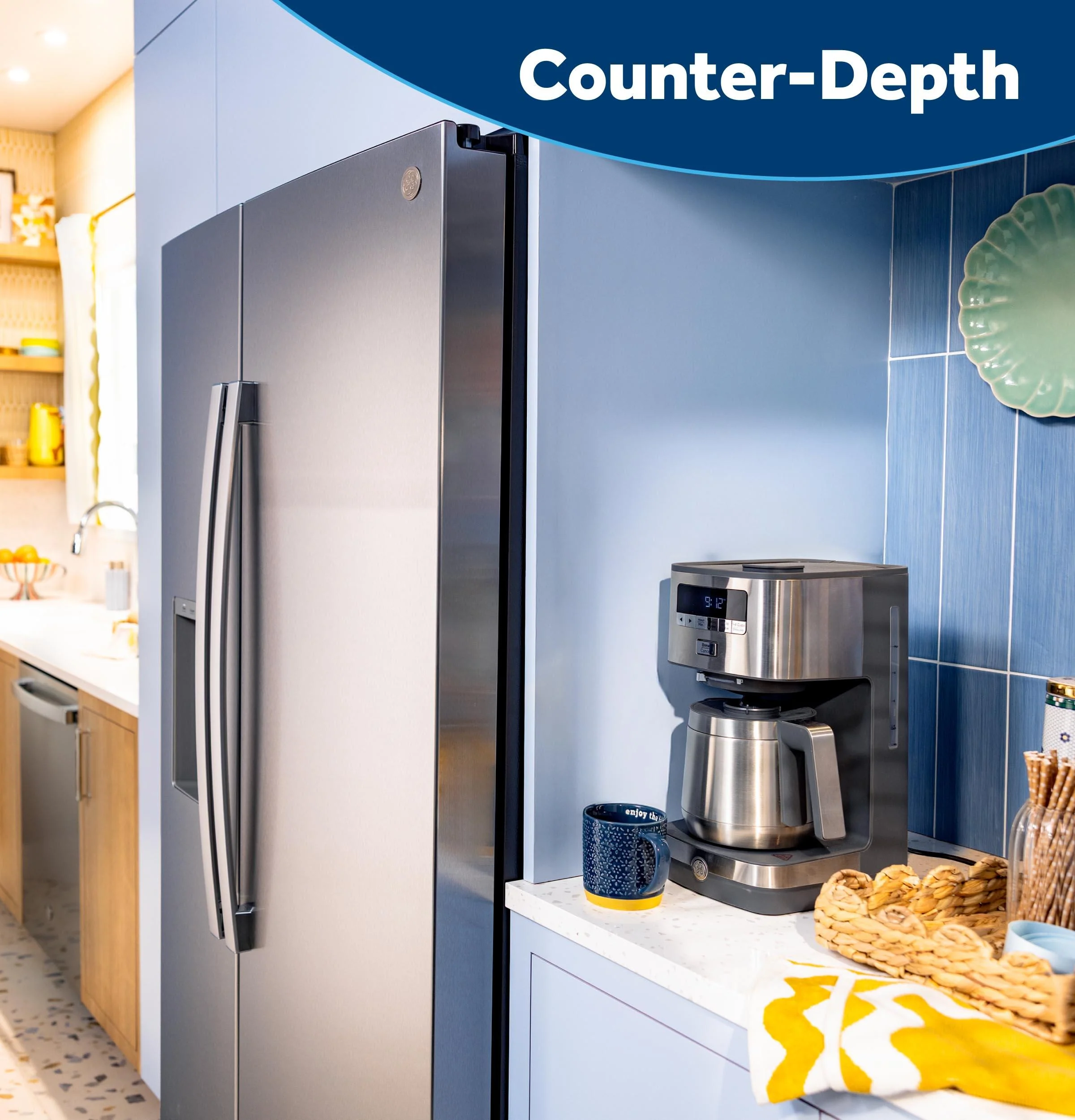 GZE24NYYFS GE® ENERGY STAR® 23.6 Cu. Ft. Counter-Depth Side-By-Side Refrigerator with Extra Tall Dispenser and In-Door Icemaker - Image 26