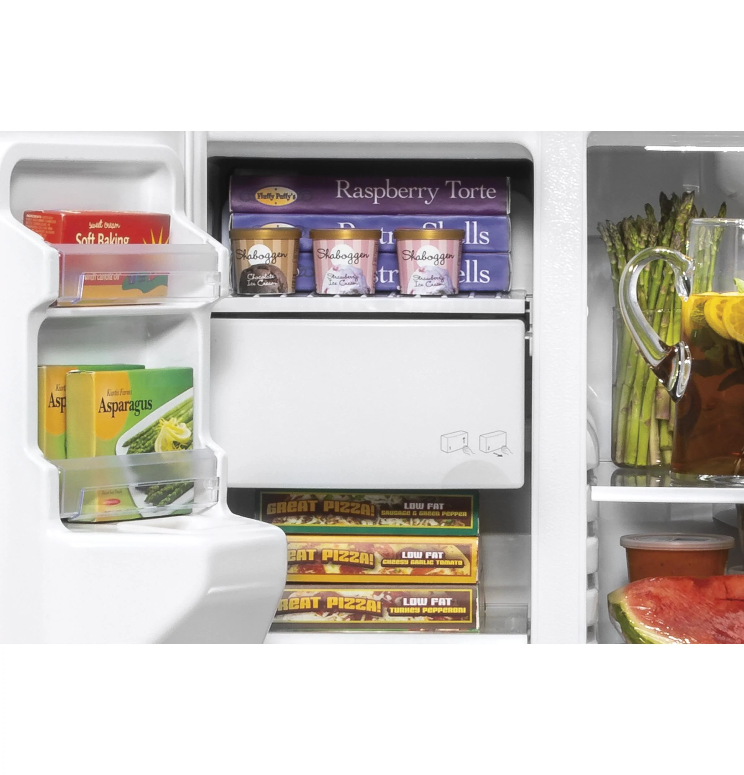 GZS22IENDS GE® 21.8 Cu. Ft. Counter-Depth Side-By-Side Refrigerator - Image 6