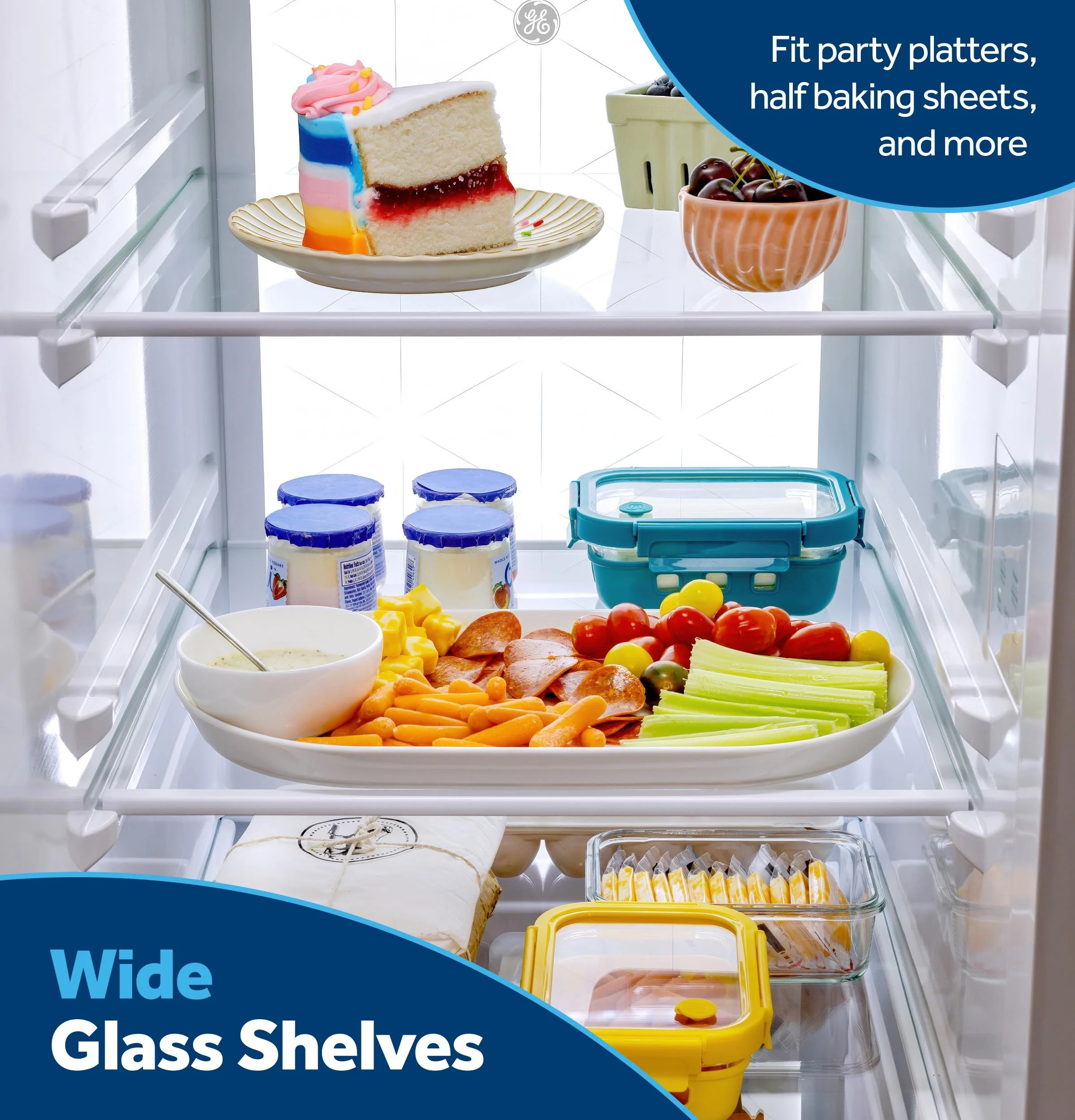 GZS24PYYFS GE® 23.5 Cu. Ft. Counter-Depth Side-By-Side Refrigerator with LED Light Walls and Extra Tall Dispenser - Image 19