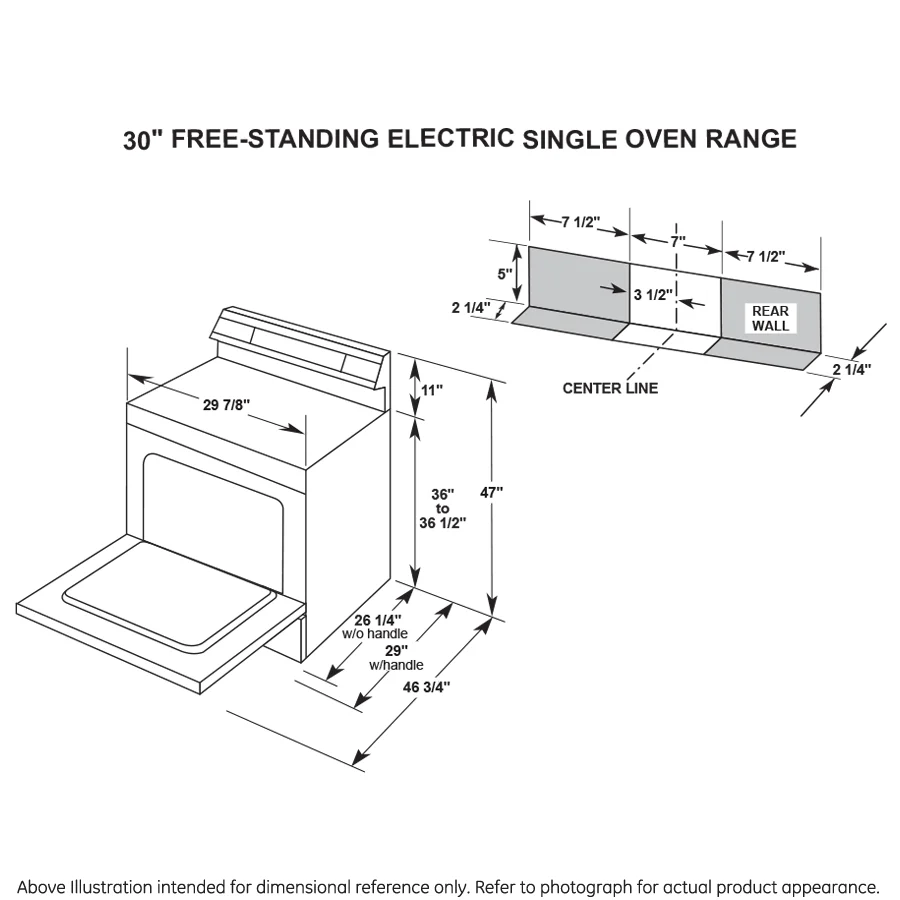 GE 30" Free-standing Electric Radiant Smooth Cooktop Range - Image 10