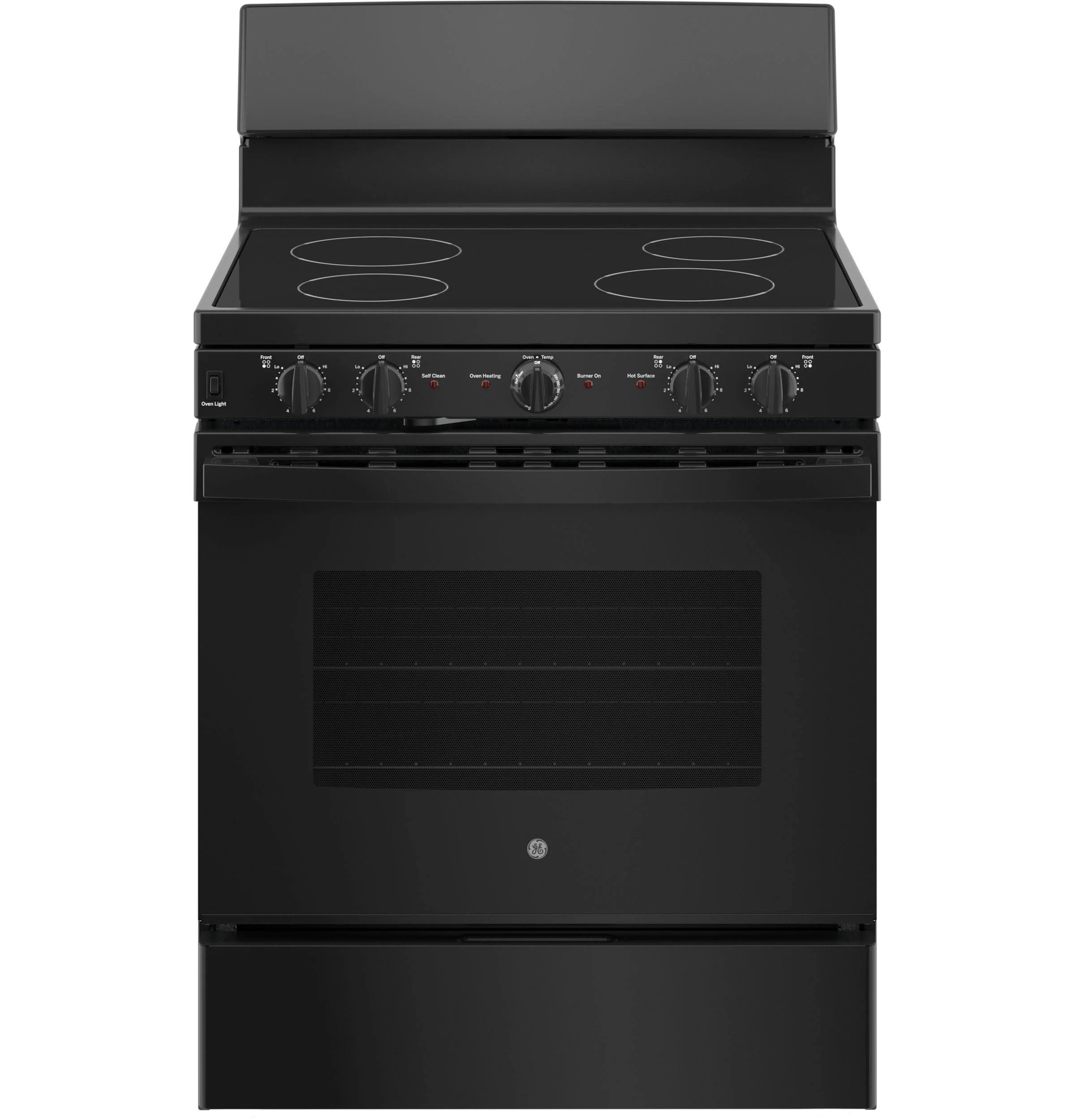 JB480DYBB GE® ENERGY STAR® 30" Free-Standing Electric Radiant Smooth Cooktop Range