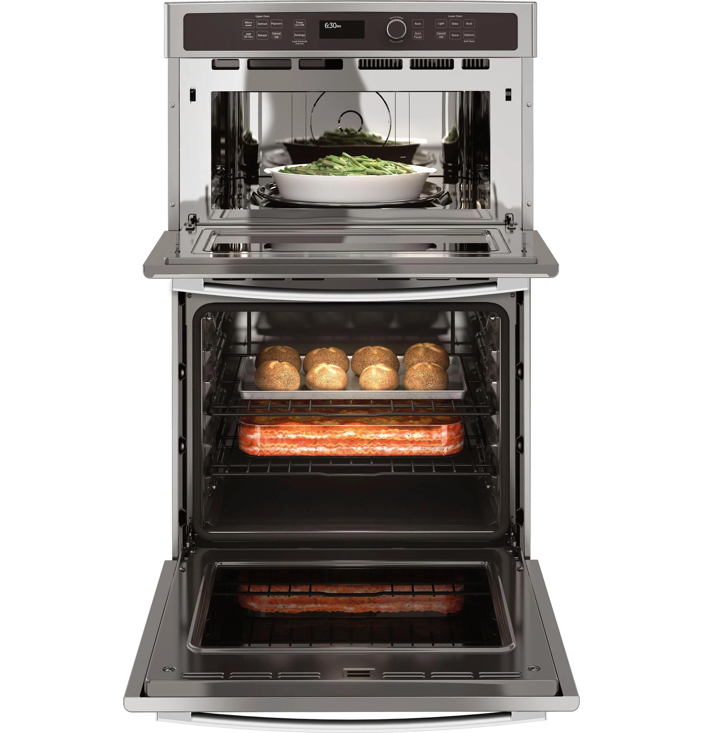 JK3800SHSS GE® 27" Built-In Combination Microwave/Thermal Wall Oven - Image 15