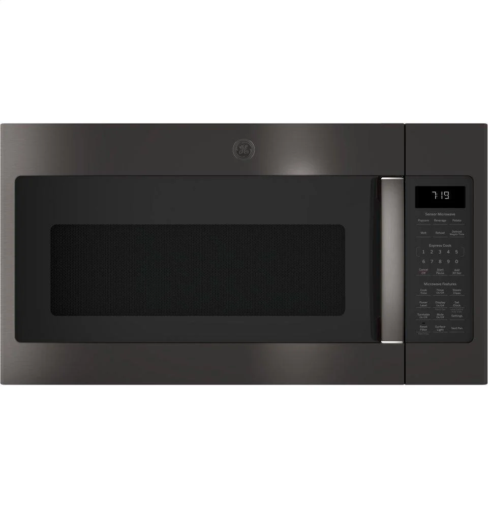 JNM7196BLTS GE® 1.9 Cu. Ft. Over-the-Range Sensor Microwave Oven with Recirculating Venting