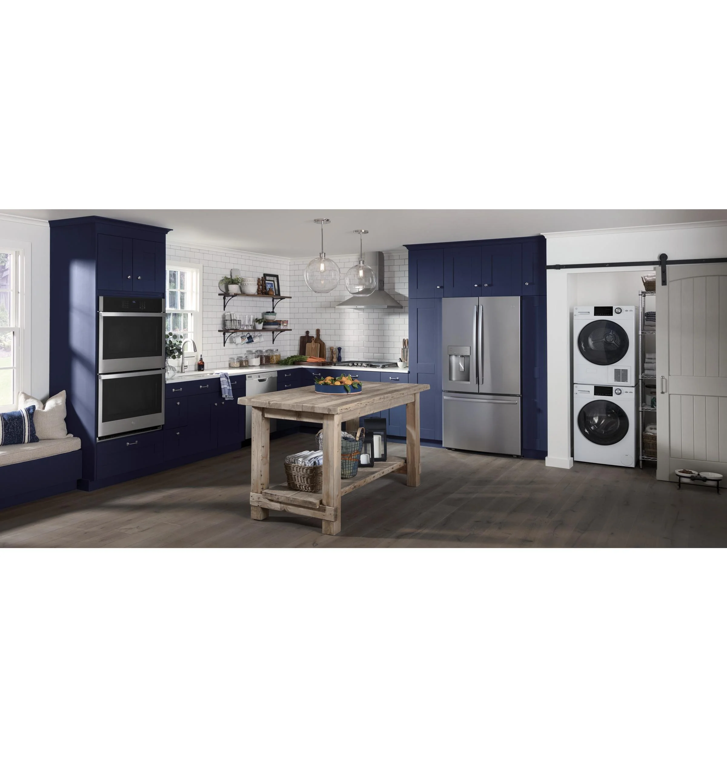 GE® 30" Smart Built-In Self-Clean Convection Double Wall Oven with Never Scrub Racks - Image 7