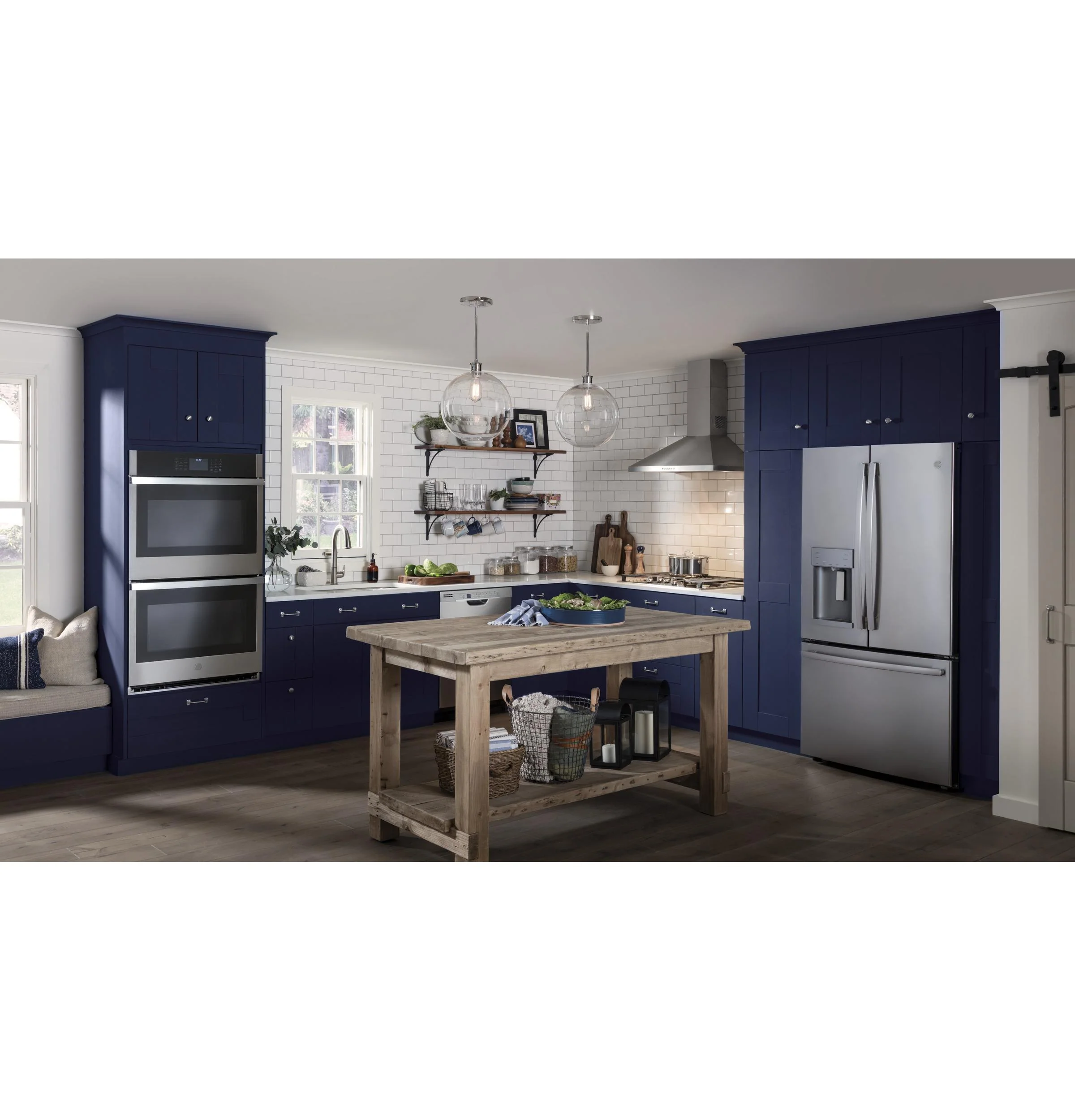 GE® 30" Smart Built-In Self-Clean Convection Double Wall Oven with Never Scrub Racks - Image 9