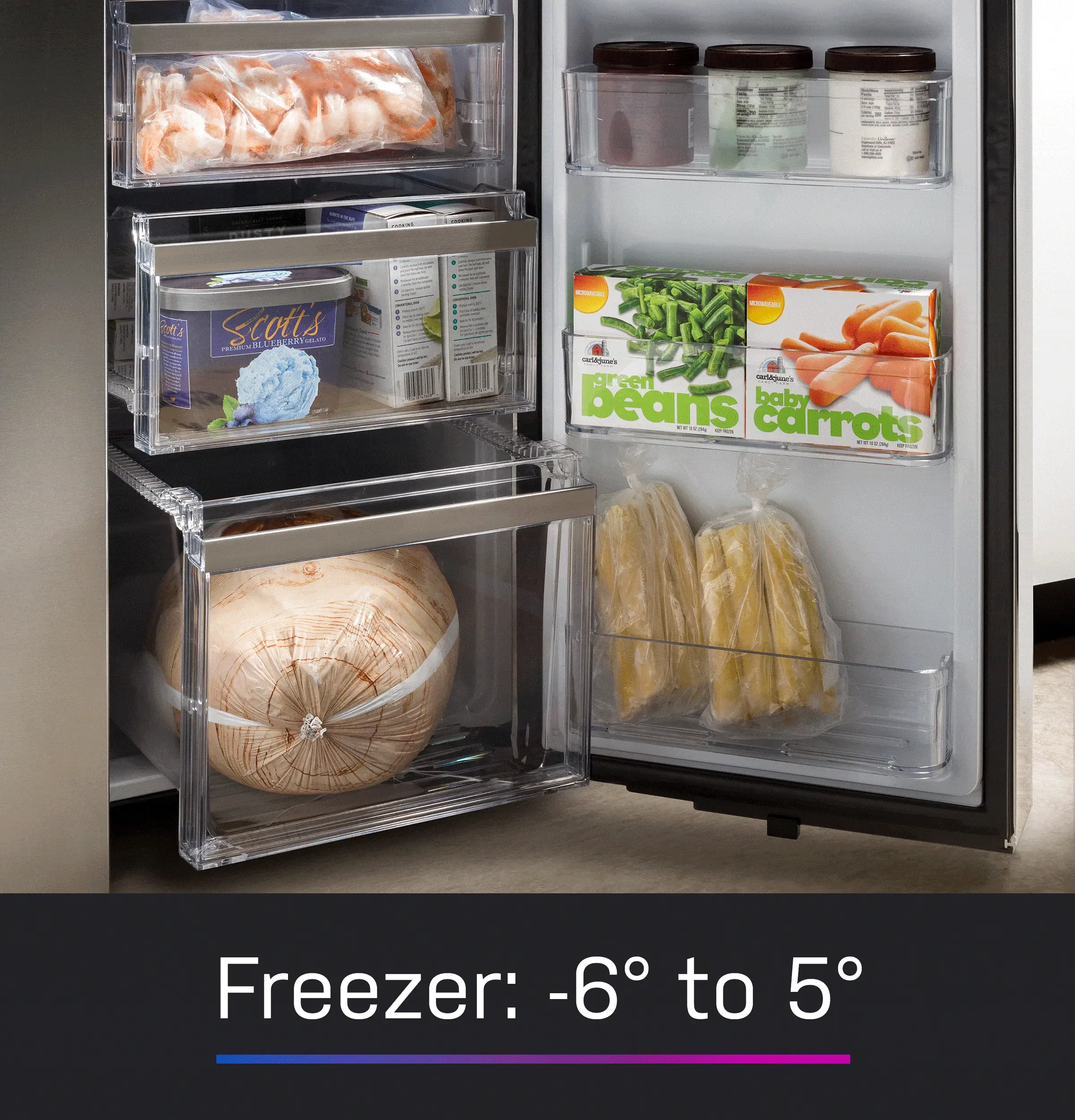 PAE28BYTFS GE Profile™ ENERGY STAR® 28.3 Cu. Ft. Quad-Door Refrigerator with Dual-Dispense AutoFill Pitcher - Image 7