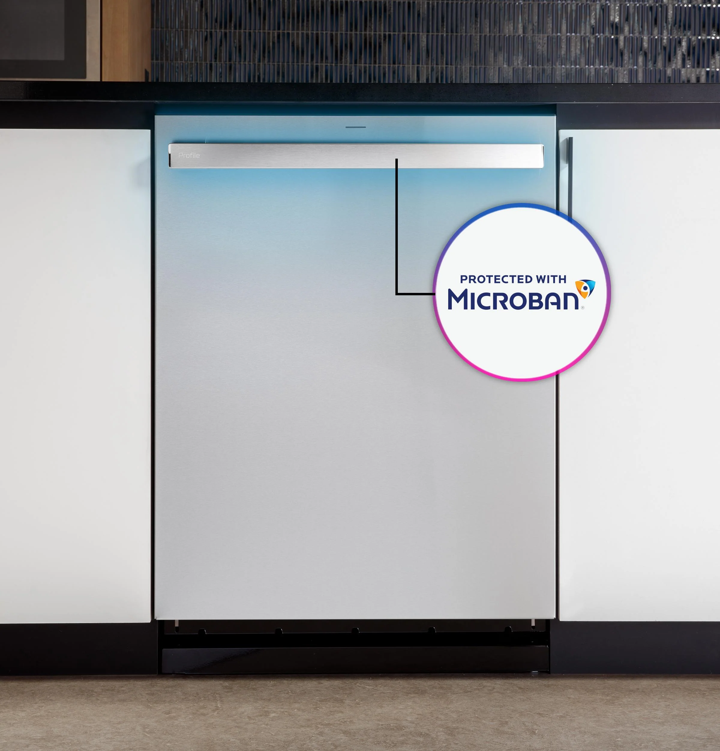 PDP755SBVTS GE Profile™ ENERGY STAR Smart UltraFresh System Dishwasher with Microban™ Antimicrobial Technology with Deep Clean Washing 3rd Rack, 42 dBA - Image 15