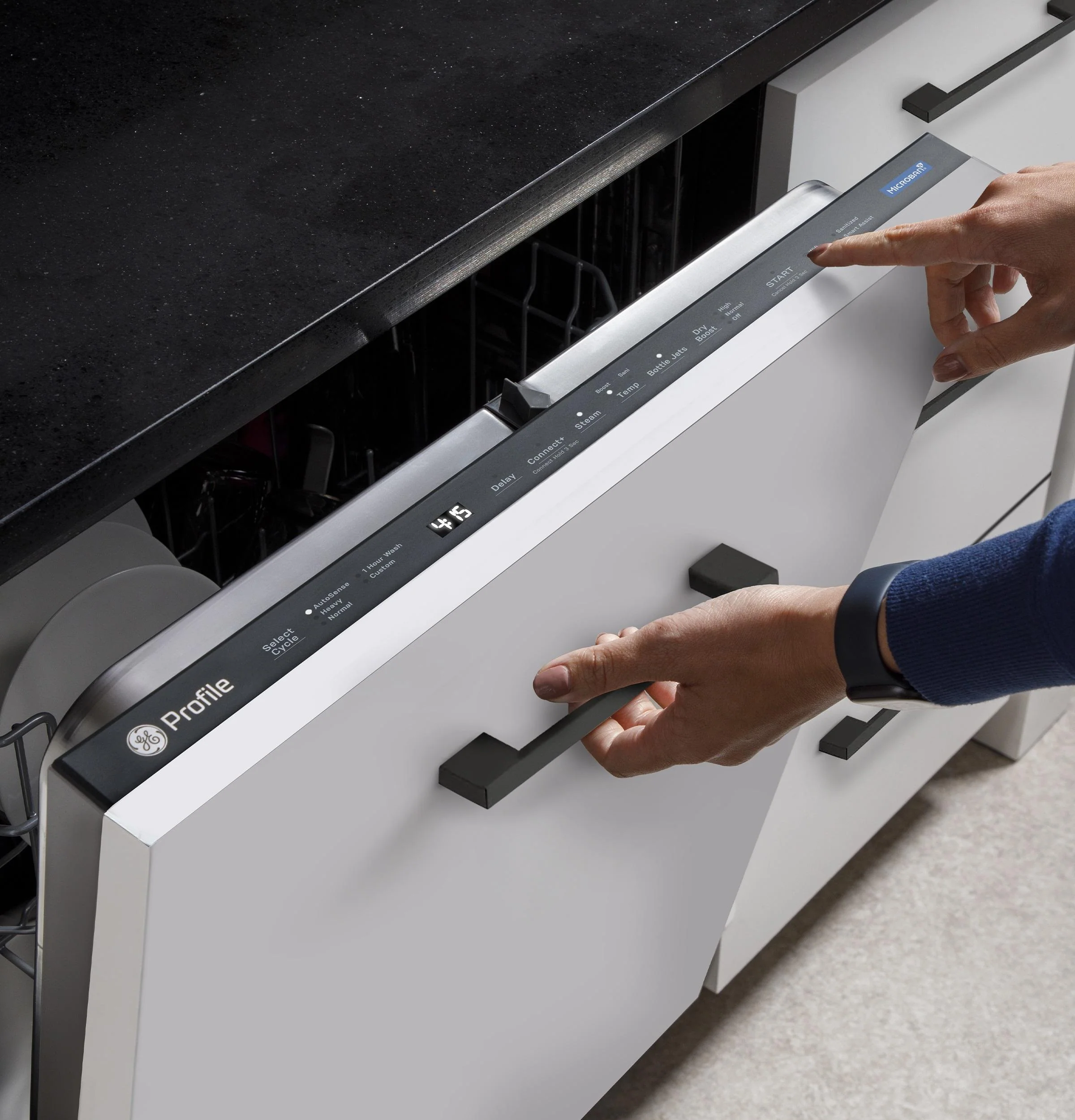PDT715SIYII GE Profile™ ENERGY STAR® Panel-Ready Top Control Stainless Interior Dishwasher with Microban™ Antimicrobial Technology - Image 11
