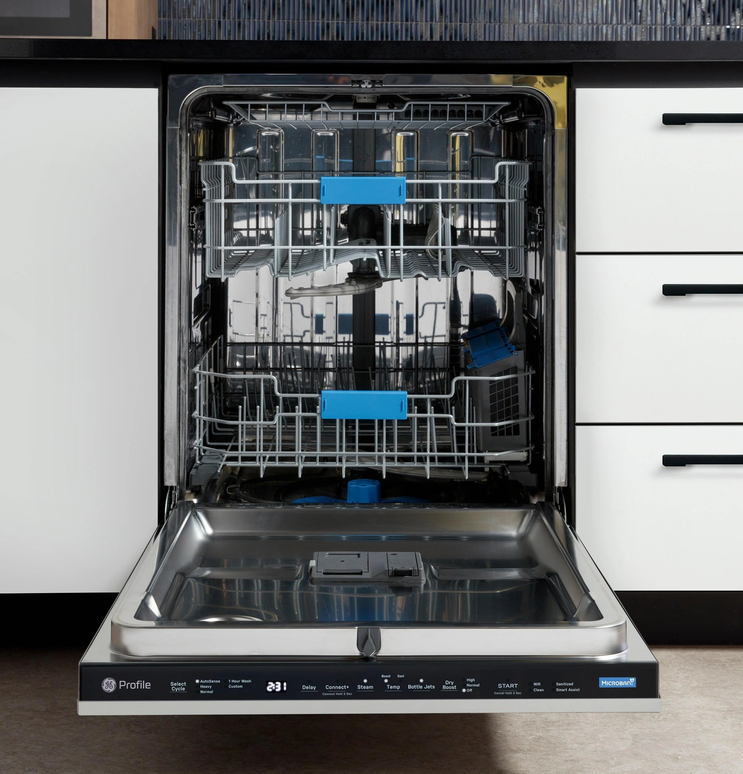 PDT715SIYII GE Profile™ ENERGY STAR® Panel-Ready Top Control Stainless Interior Dishwasher with Microban™ Antimicrobial Technology - Image 13