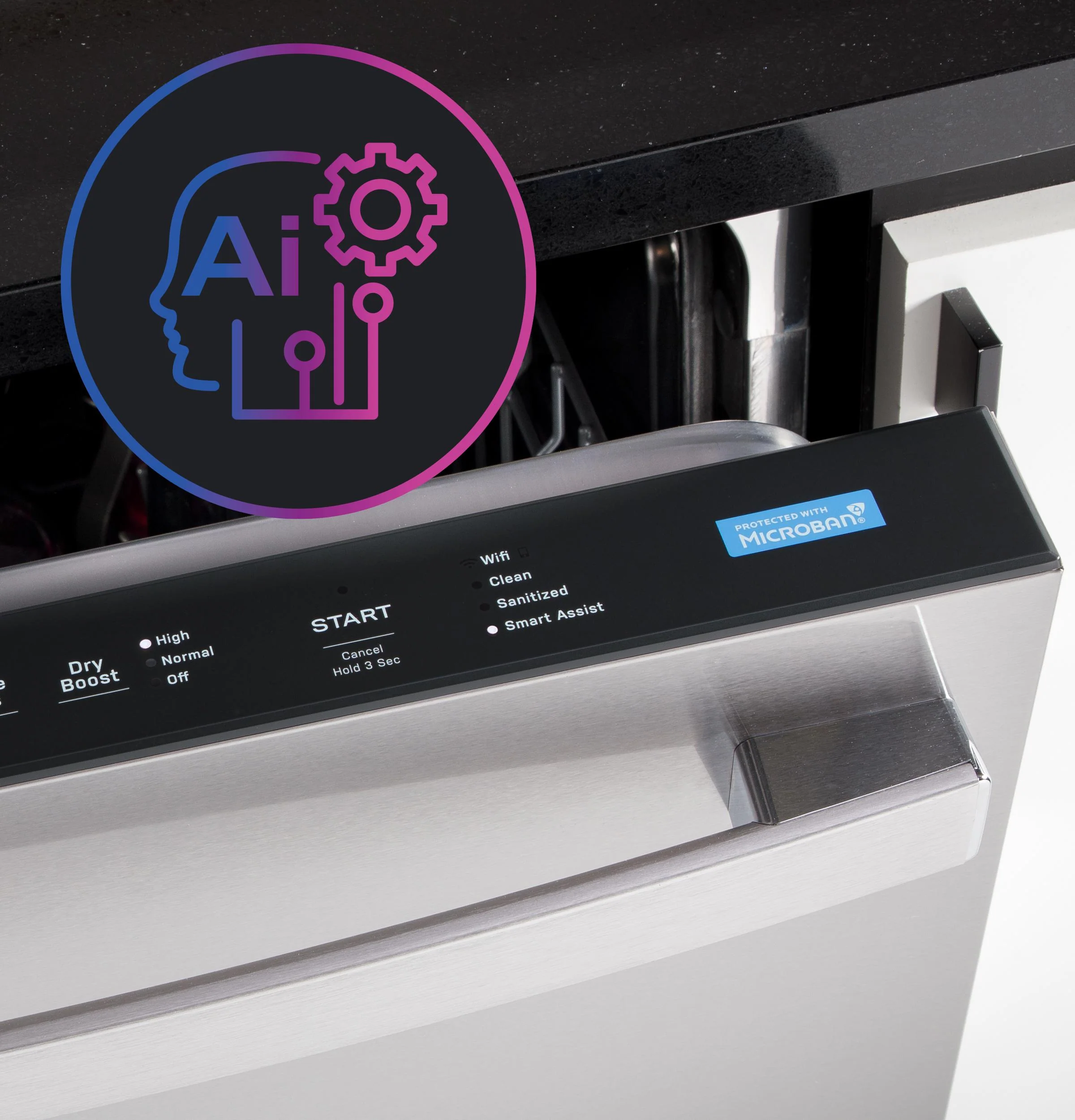 PDT755SBVTS GE Profile™ ENERGY STAR Smart UltraFresh System Dishwasher with Microban™ Antimicrobial Technology with Deep Clean Washing 3rd Rack, 42 dBA - Image 11