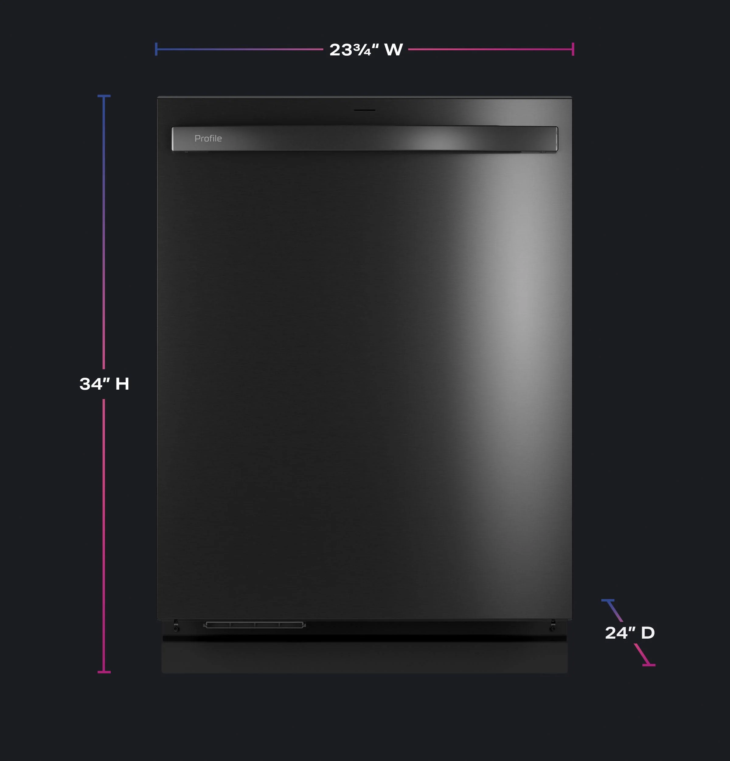 PDT755SBVTS GE Profile™ ENERGY STAR Smart UltraFresh System Dishwasher with Microban™ Antimicrobial Technology with Deep Clean Washing 3rd Rack, 42 dBA - Image 23