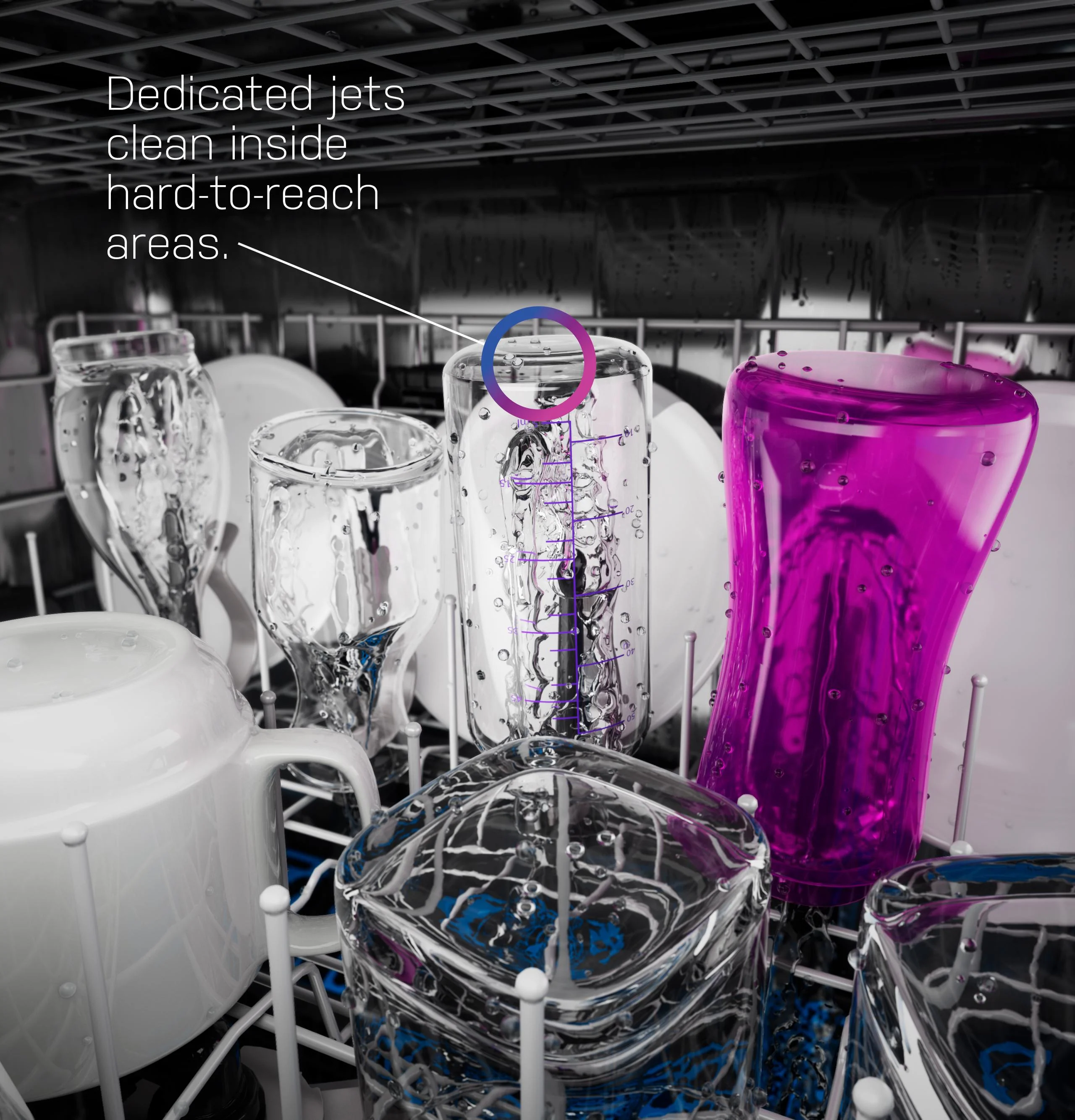 PDT795SYVFS GE Profile™ ENERGY STAR Smart UltraFresh System Dishwasher with Microban™ Antimicrobial Technology with Deep Clean Washing 3rd Rack, 39 dBA - Image 12