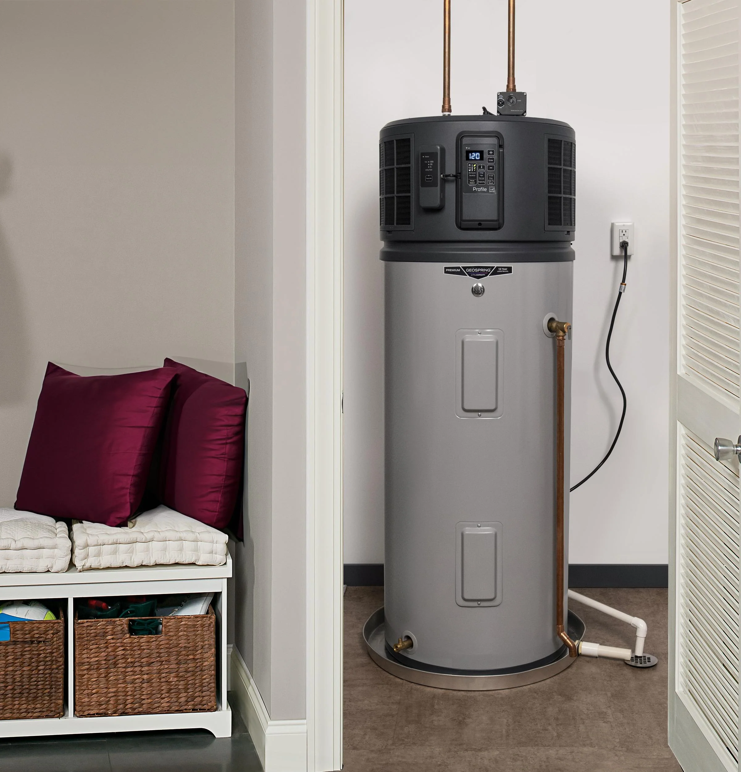 PF40S10FPY GE Profile™ GEOSPRING™ Smart Hybrid Heat Pump Water Heater 40-gallon - 120V - FlexCapacity - Image 2