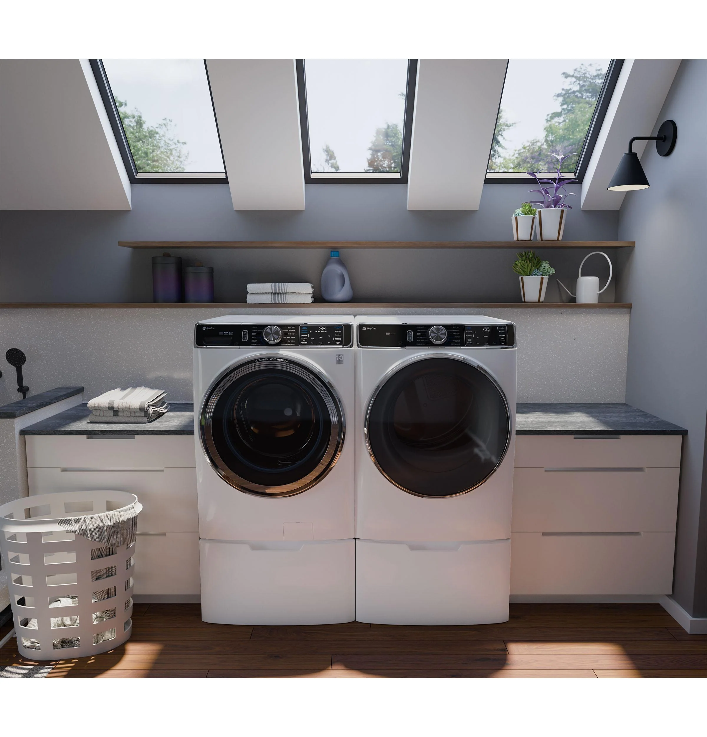 PFD87ESSVWW GE Profile™ 7.8 cu. ft. Capacity Smart Front Load Electric Dryer with Steam and Sanitize Cycle - Image 13